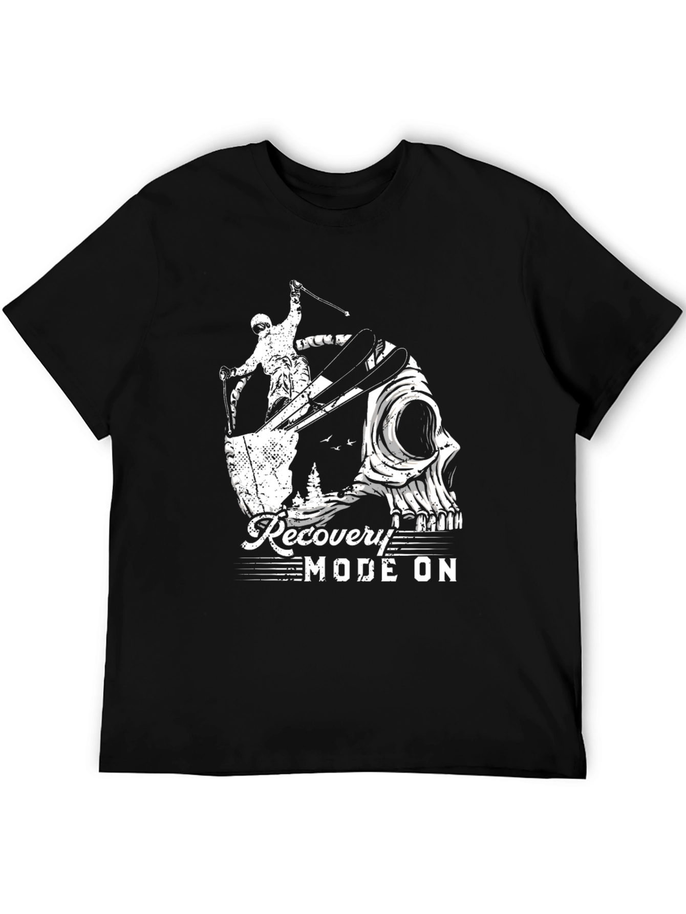 Recovery Mode Ski Skull Graphic Tee