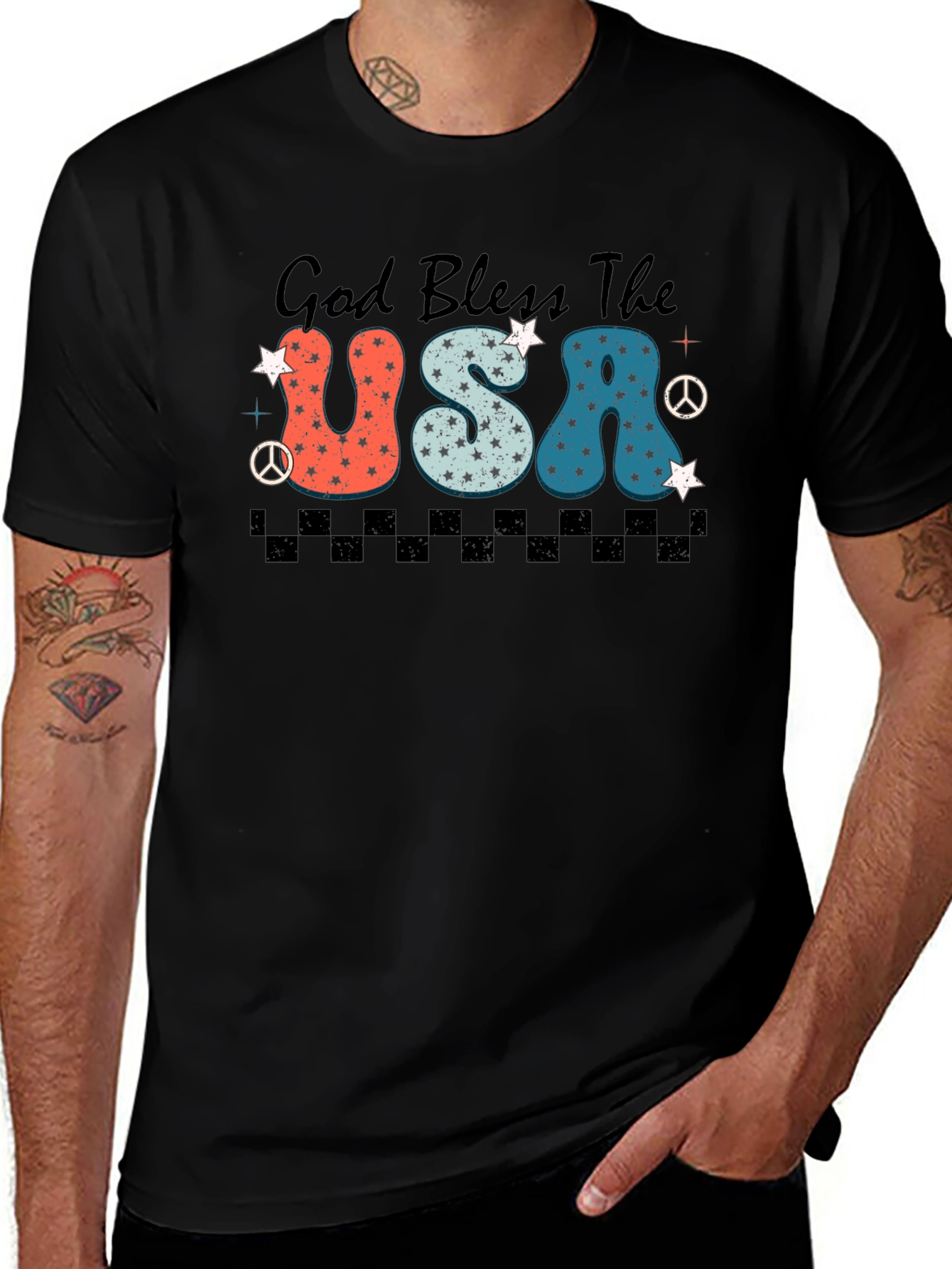 God Bless The USA Patriotic T-Shirt
