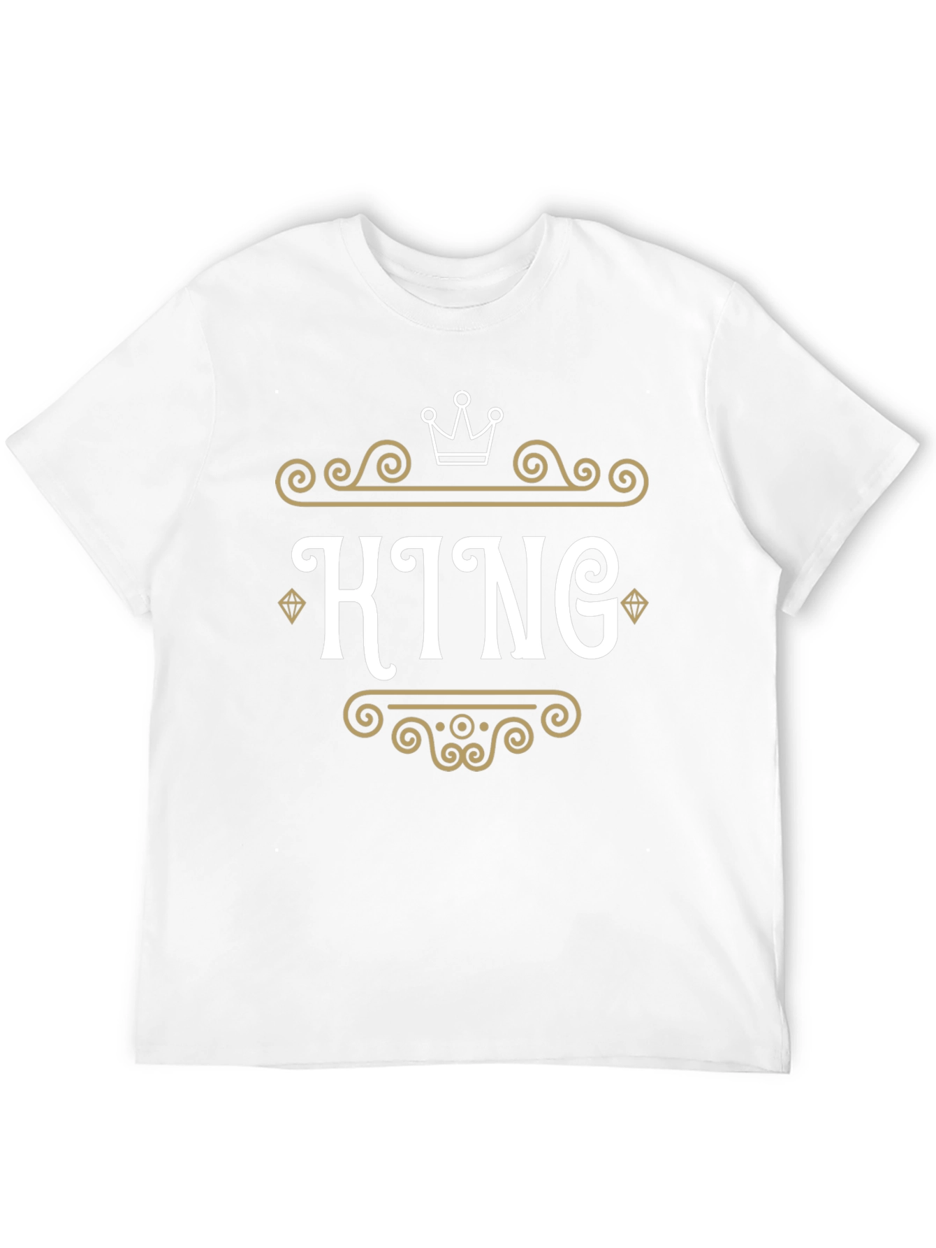 King Graphic Tee - Black Crew Neck T-Shirt