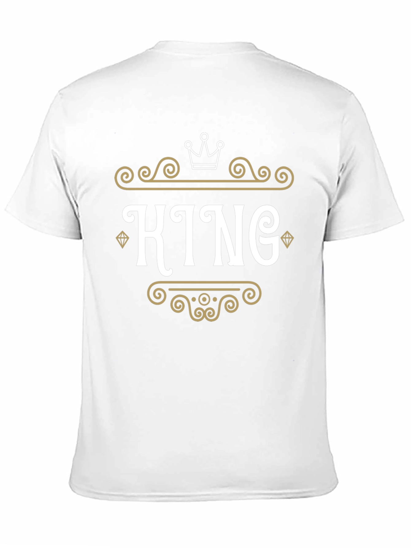 King Graphic Tee - Black Crew Neck T-Shirt