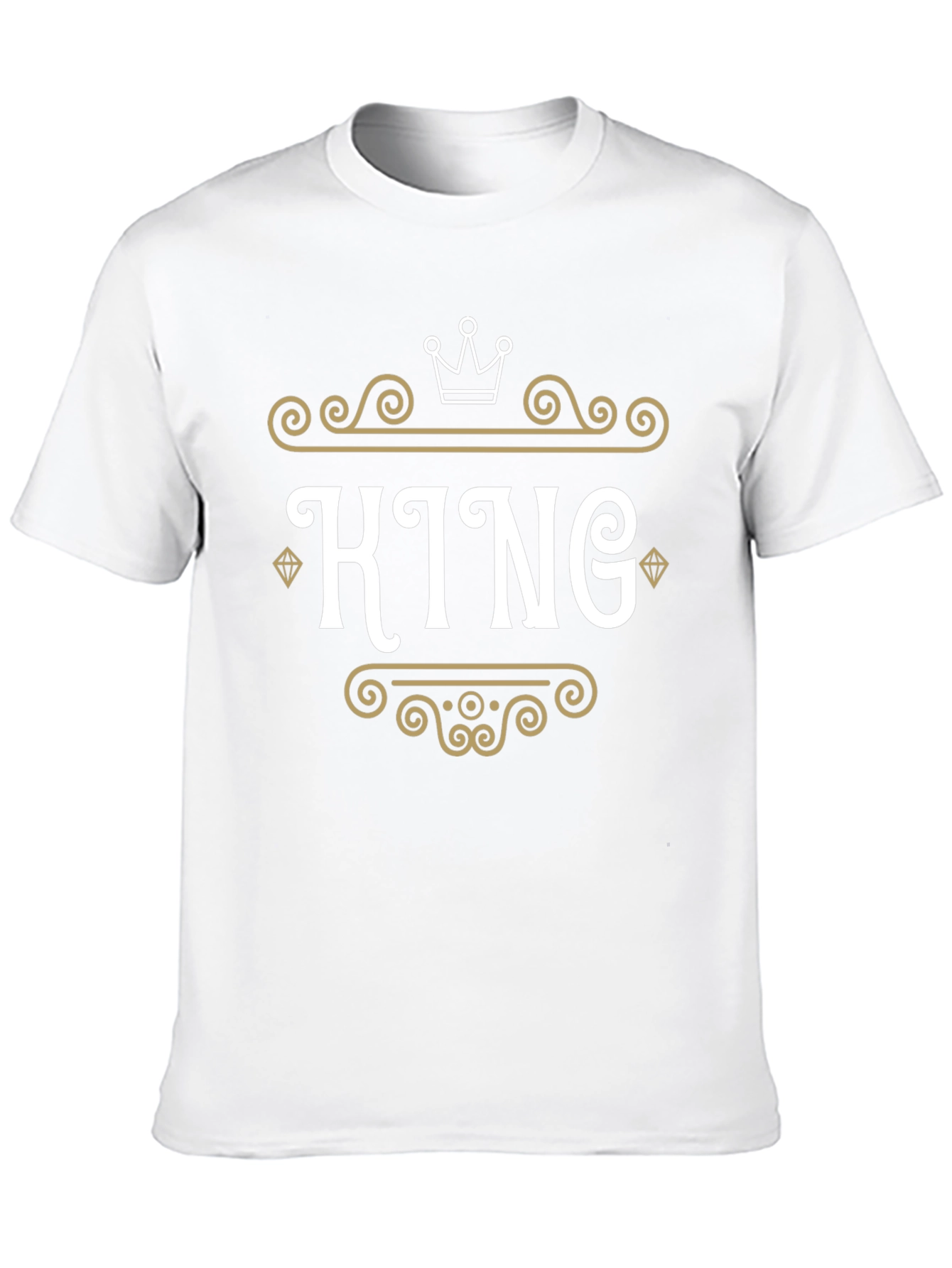 King Graphic Tee - Black Crew Neck T-Shirt