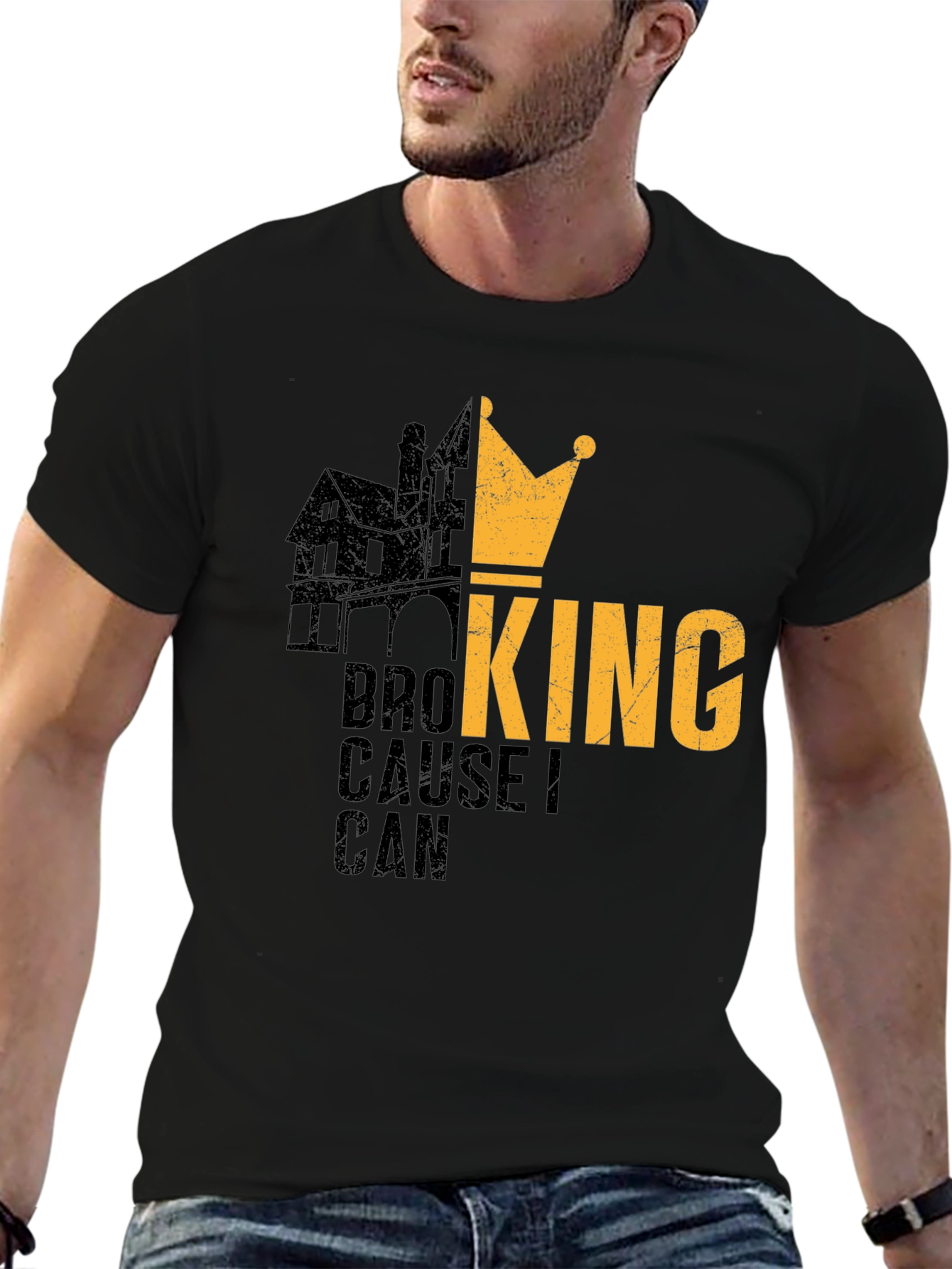 Broking Cause I Can Mens Black T-Shirt