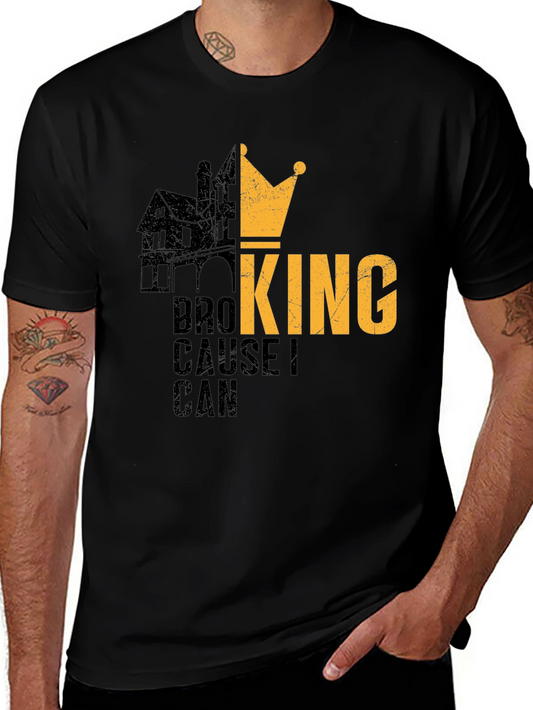 Broking Cause I Can Mens Black T-Shirt