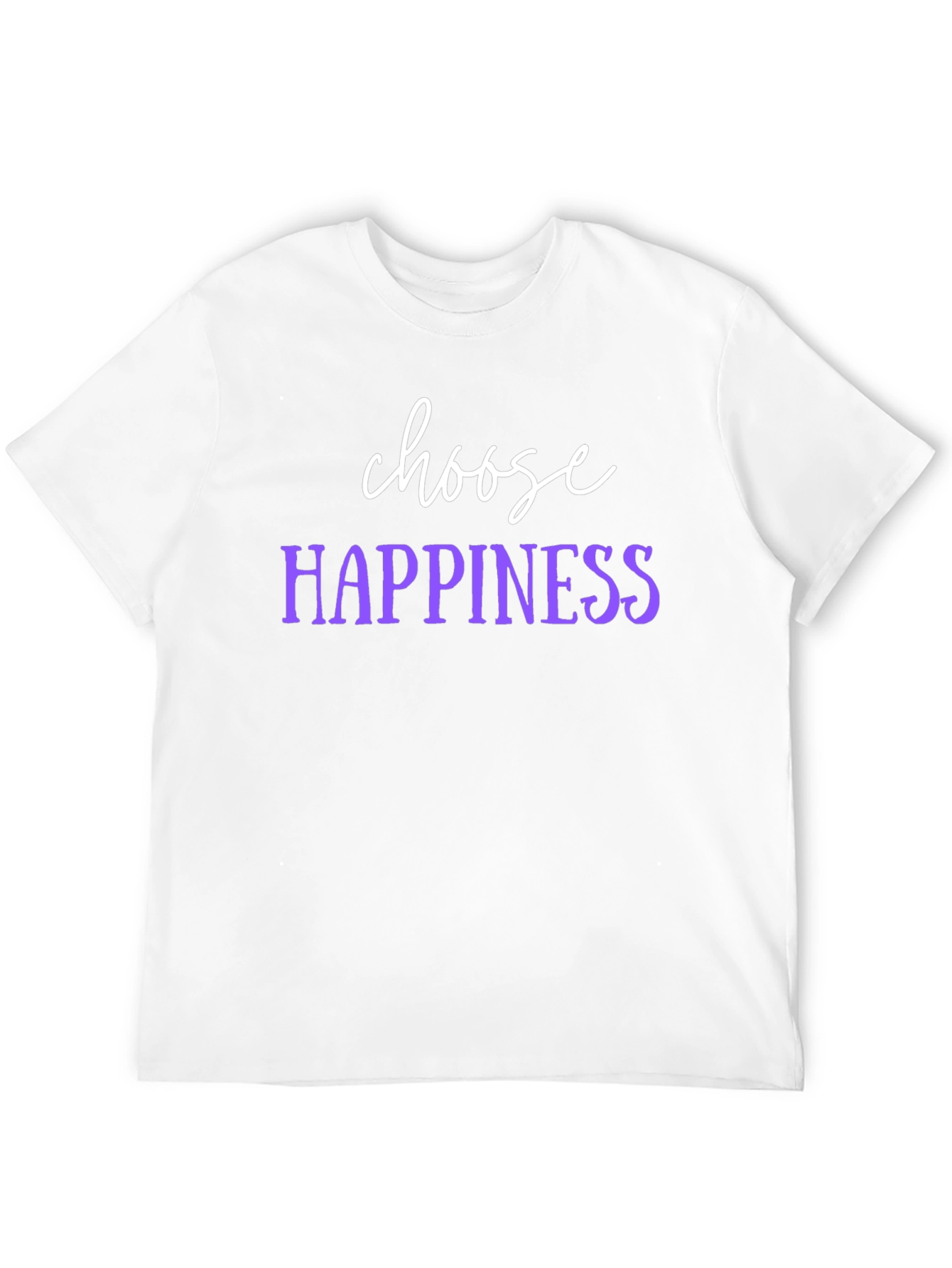Choose Happiness Black Graphic T-Shirt