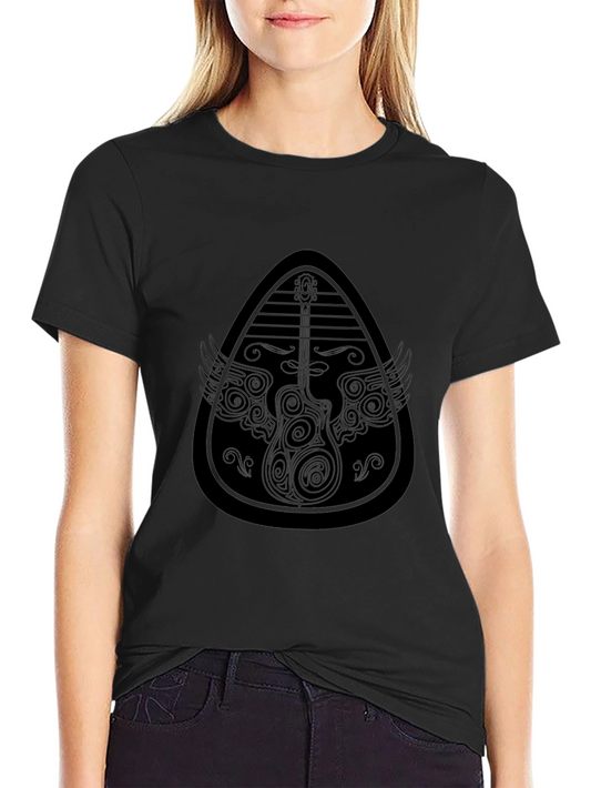 Guitar Pick Wings T-Shirt - Cool Graphic Tee