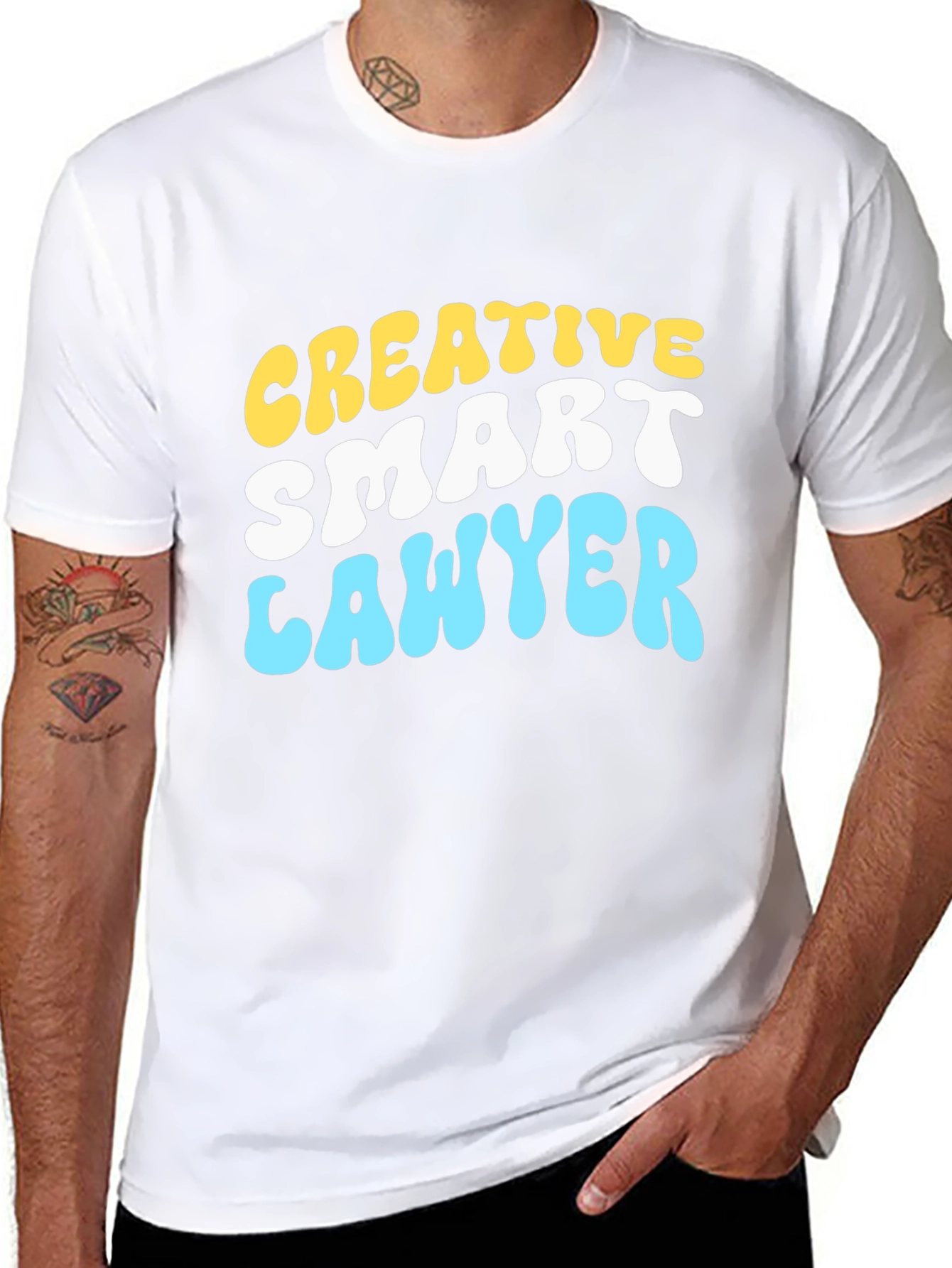 Creative Smart Lawyer Tee - Trendy Attorney T-Shirt