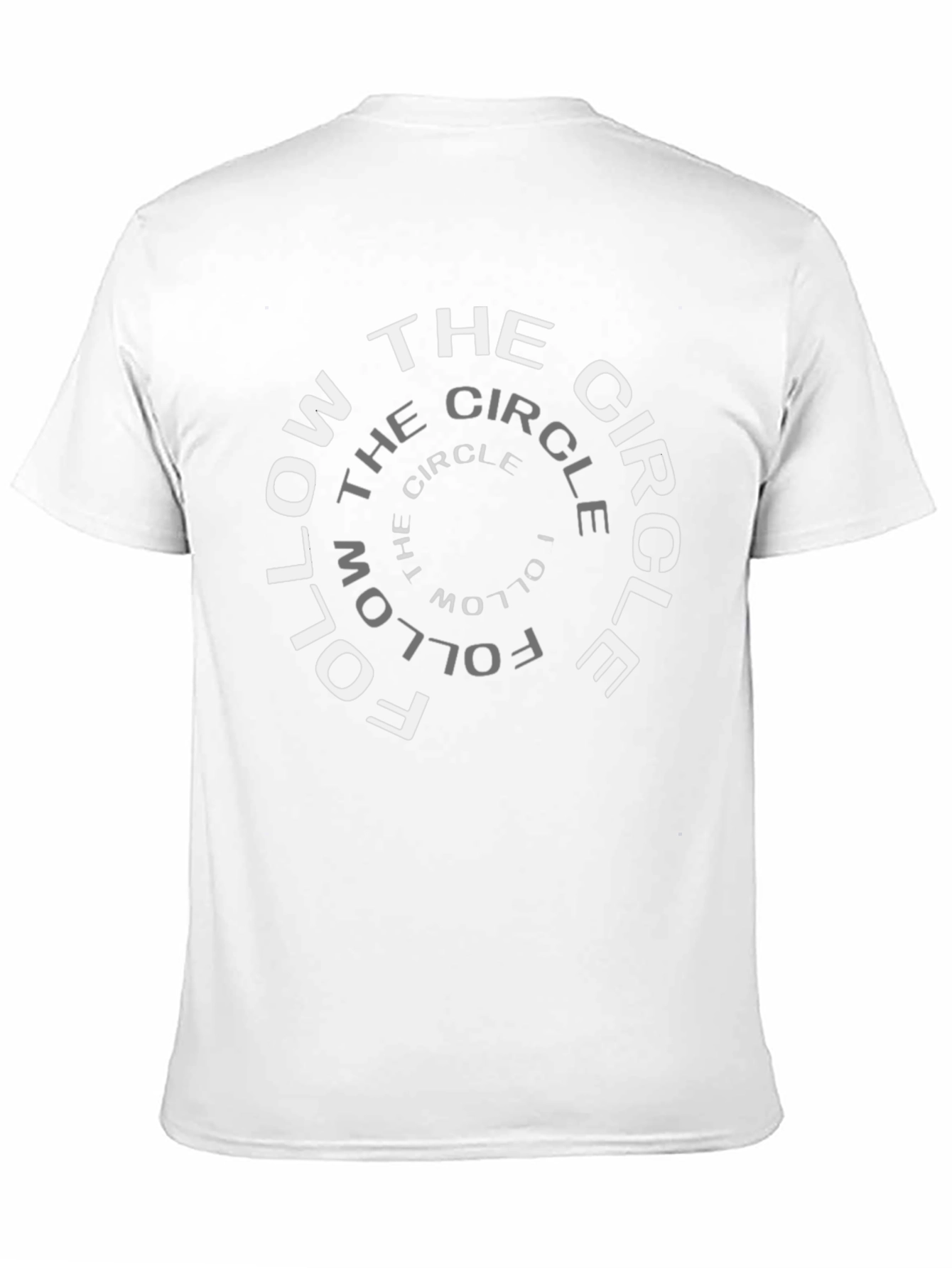 Follow the Circle Graphic Tee - Unique Spiral Design