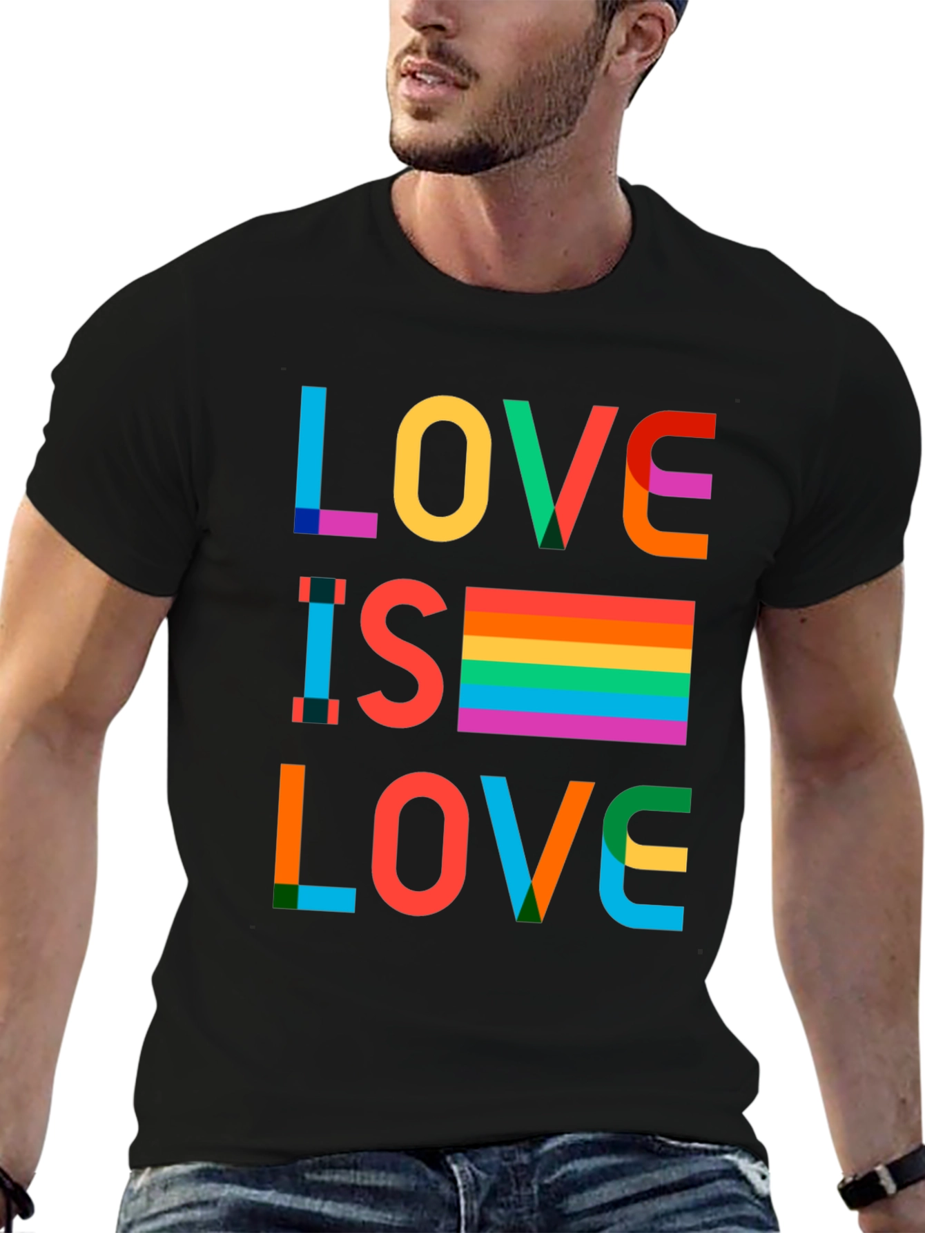 Love Is Love Rainbow Graphic T-Shirt