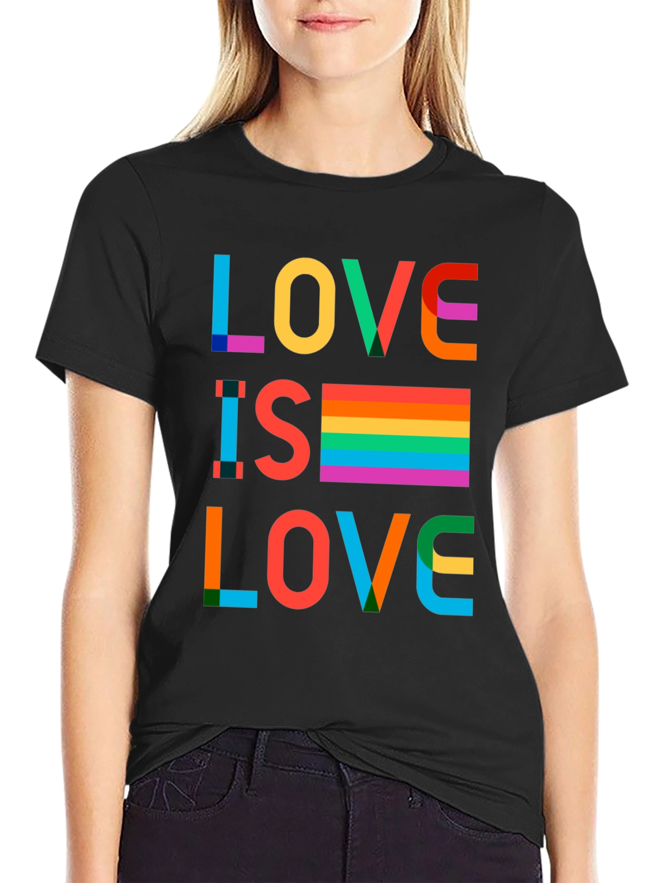 Love Is Love Rainbow Graphic T-Shirt