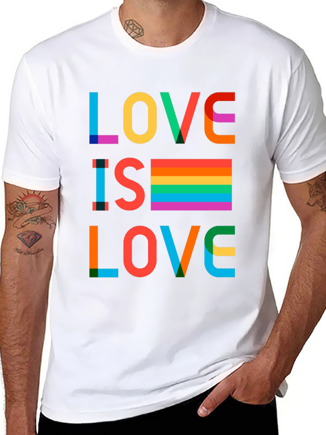 Love Is Love Rainbow Graphic T-Shirt