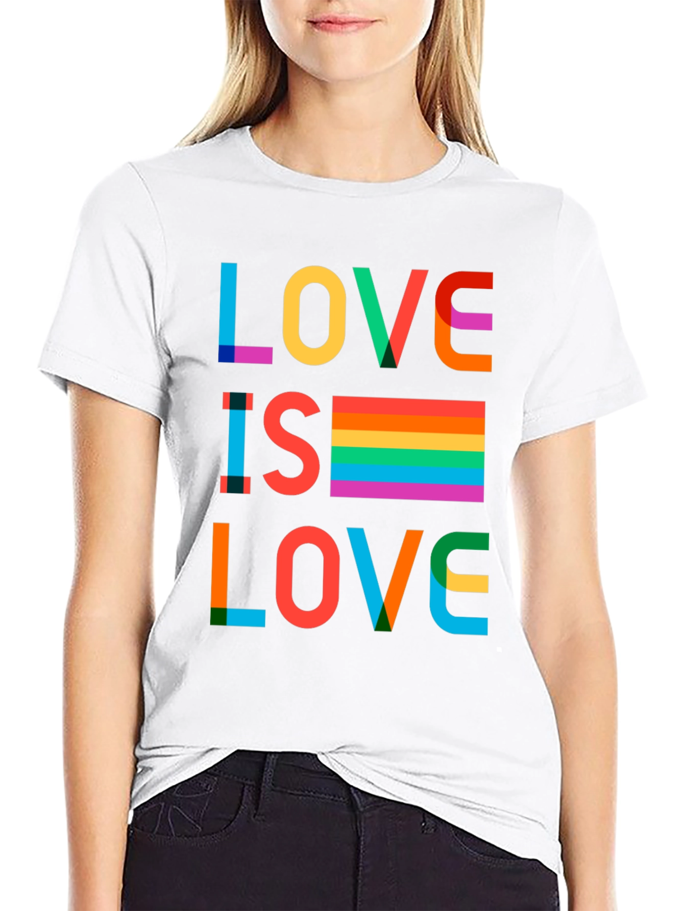 Love Is Love Rainbow Graphic T-Shirt