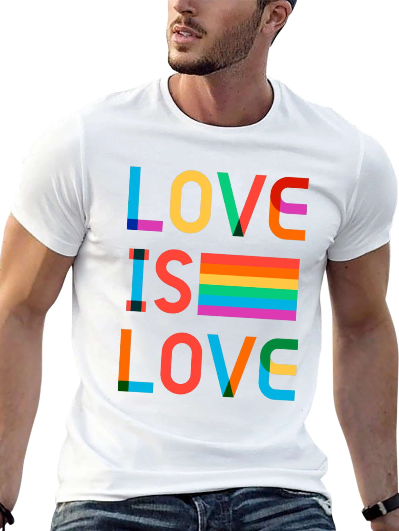 Love Is Love Rainbow Graphic T-Shirt
