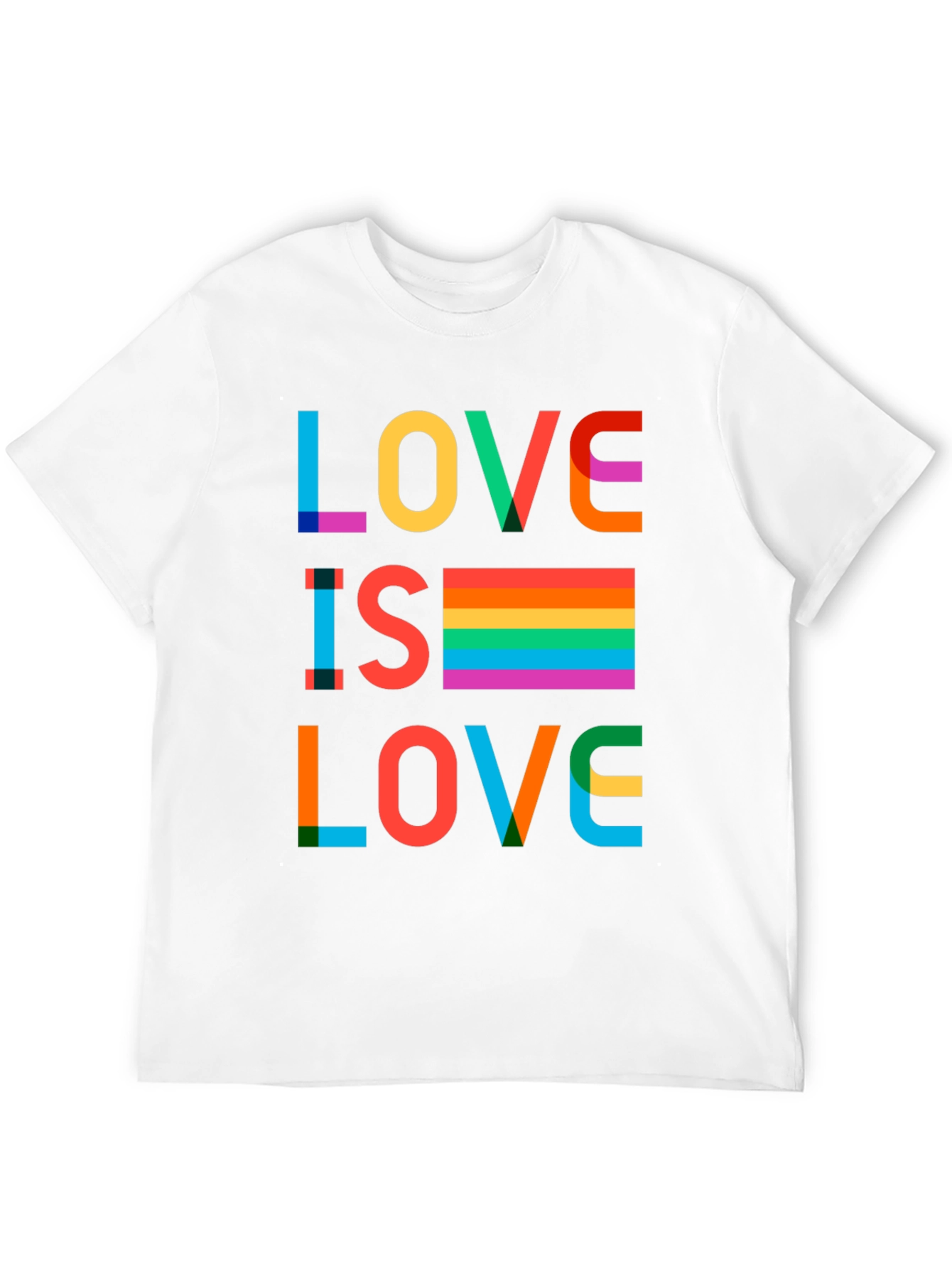 Love Is Love Rainbow Graphic T-Shirt