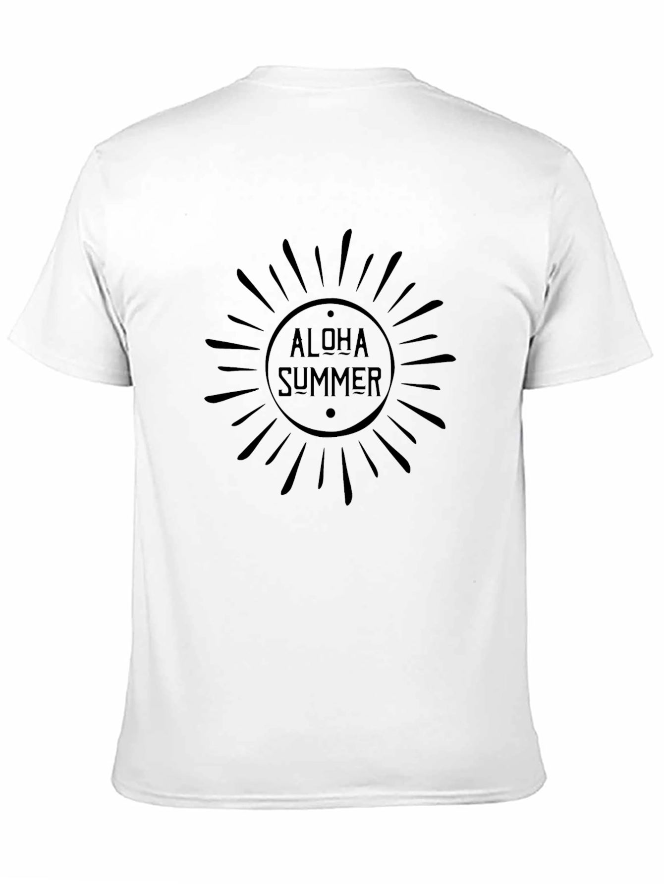 Aloha Summer Graphic T-Shirt - Black