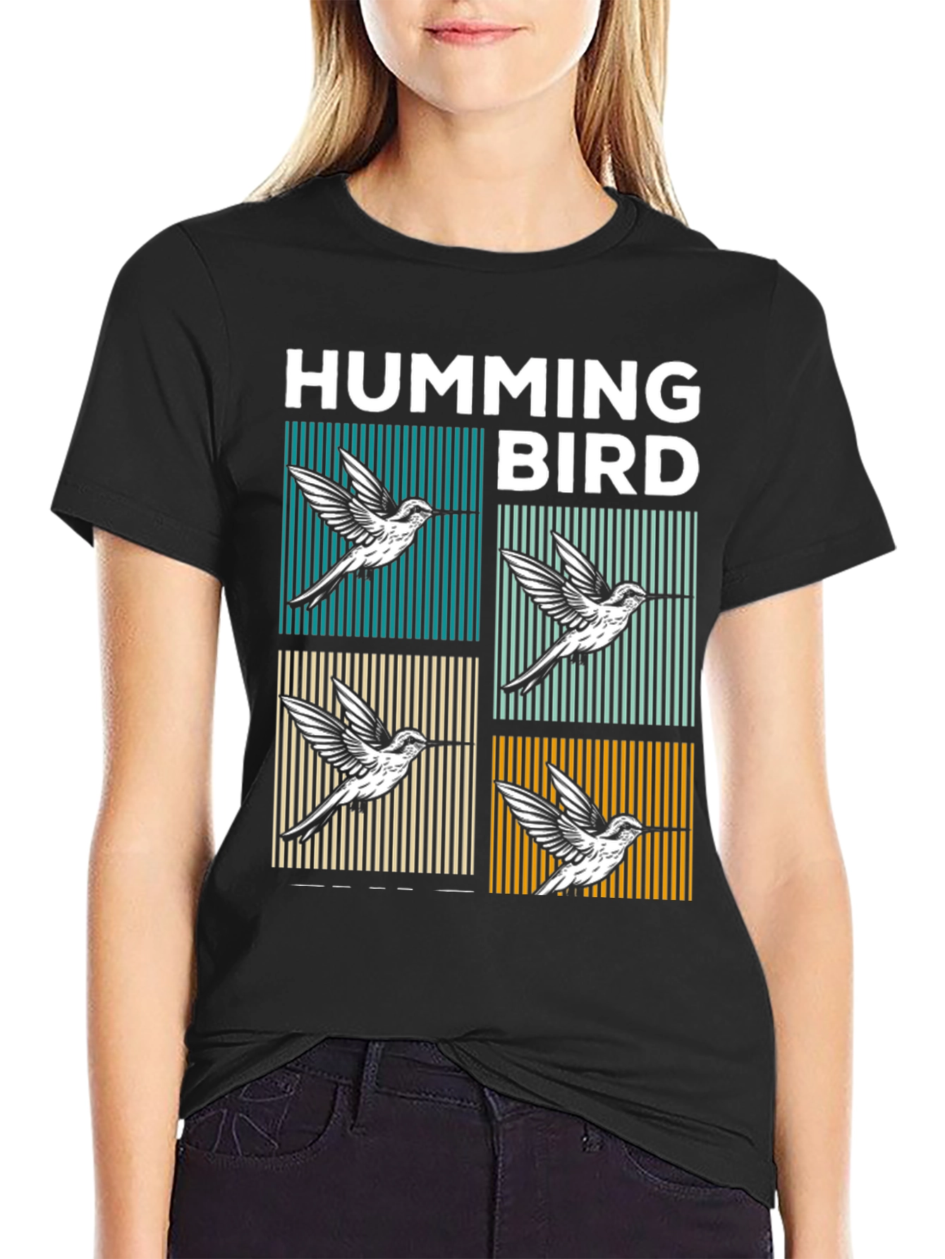 Hummingbird Graphic Tee - Stylish Bird Lovers T-Shirt