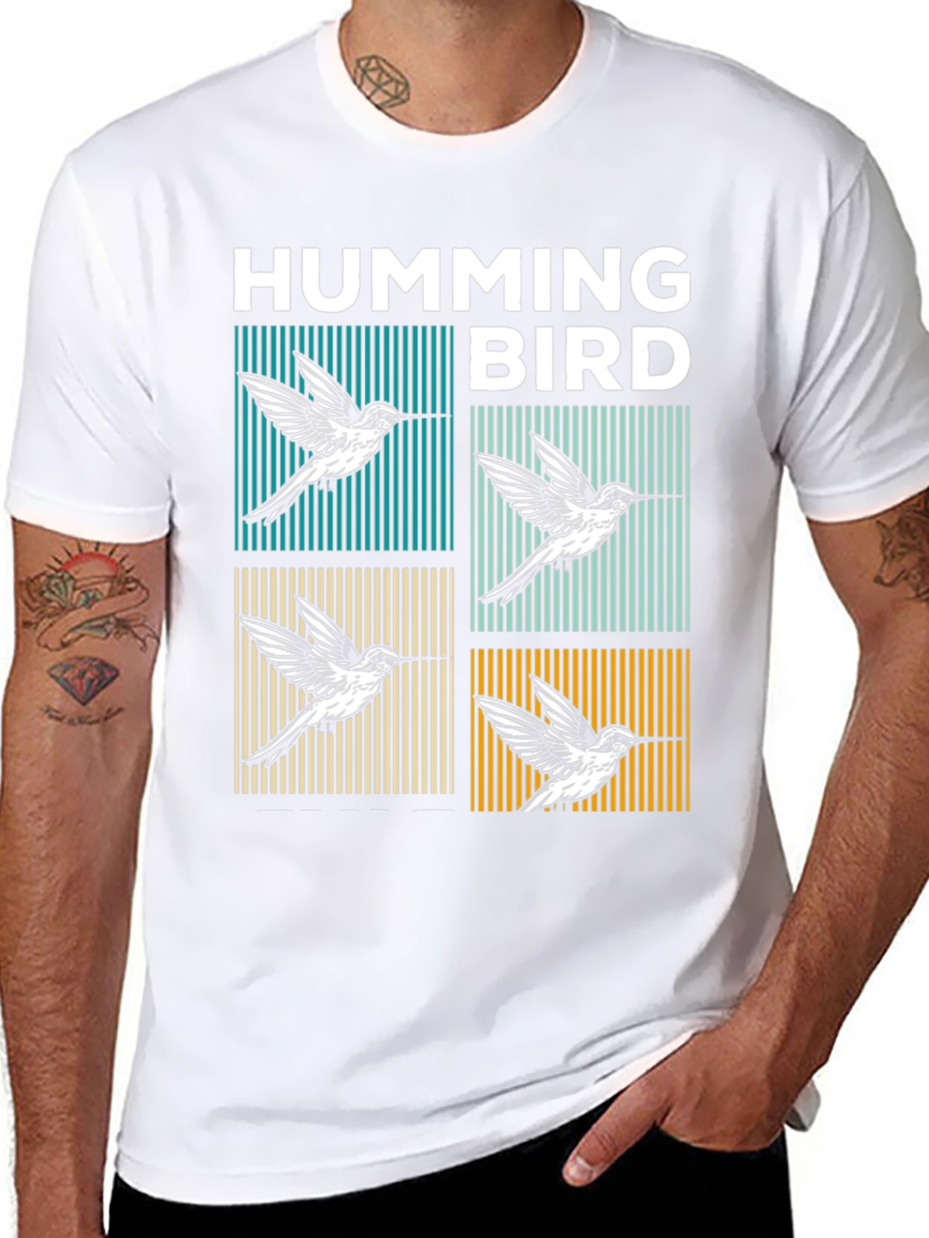 Hummingbird Graphic Tee - Stylish Bird Lovers T-Shirt