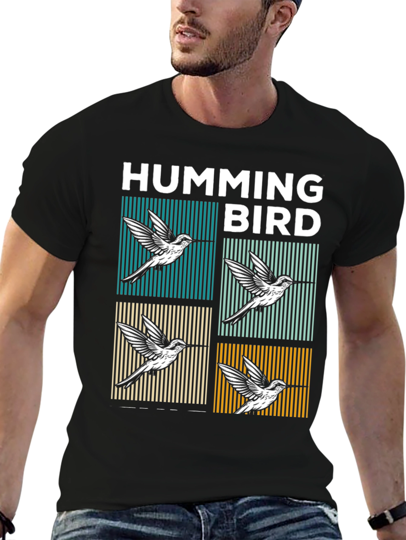 Hummingbird Graphic Tee - Stylish Bird Lovers T-Shirt