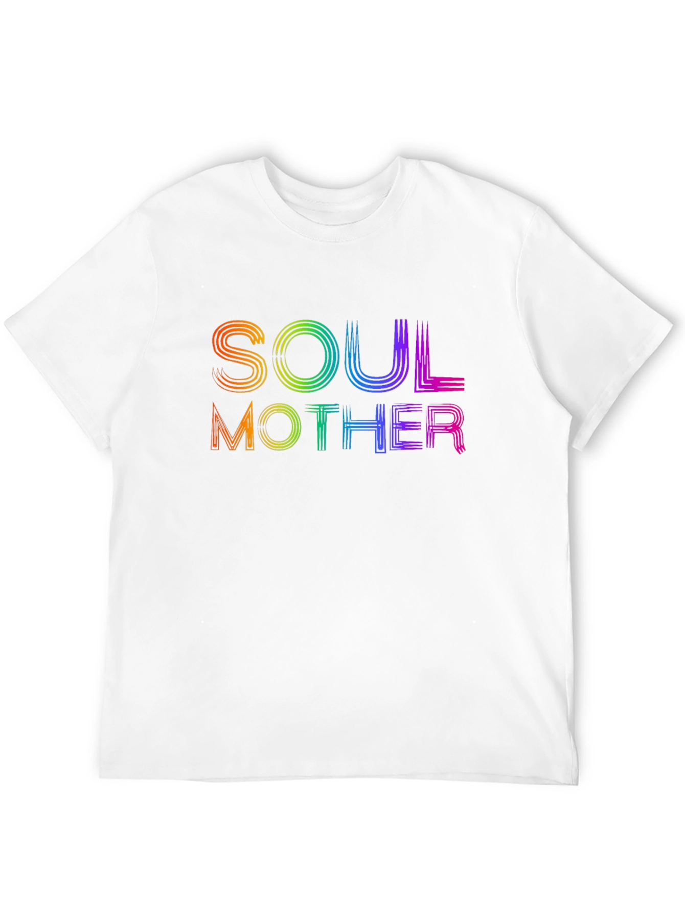 Soul Mother Rainbow Graphic T-Shirt - Black