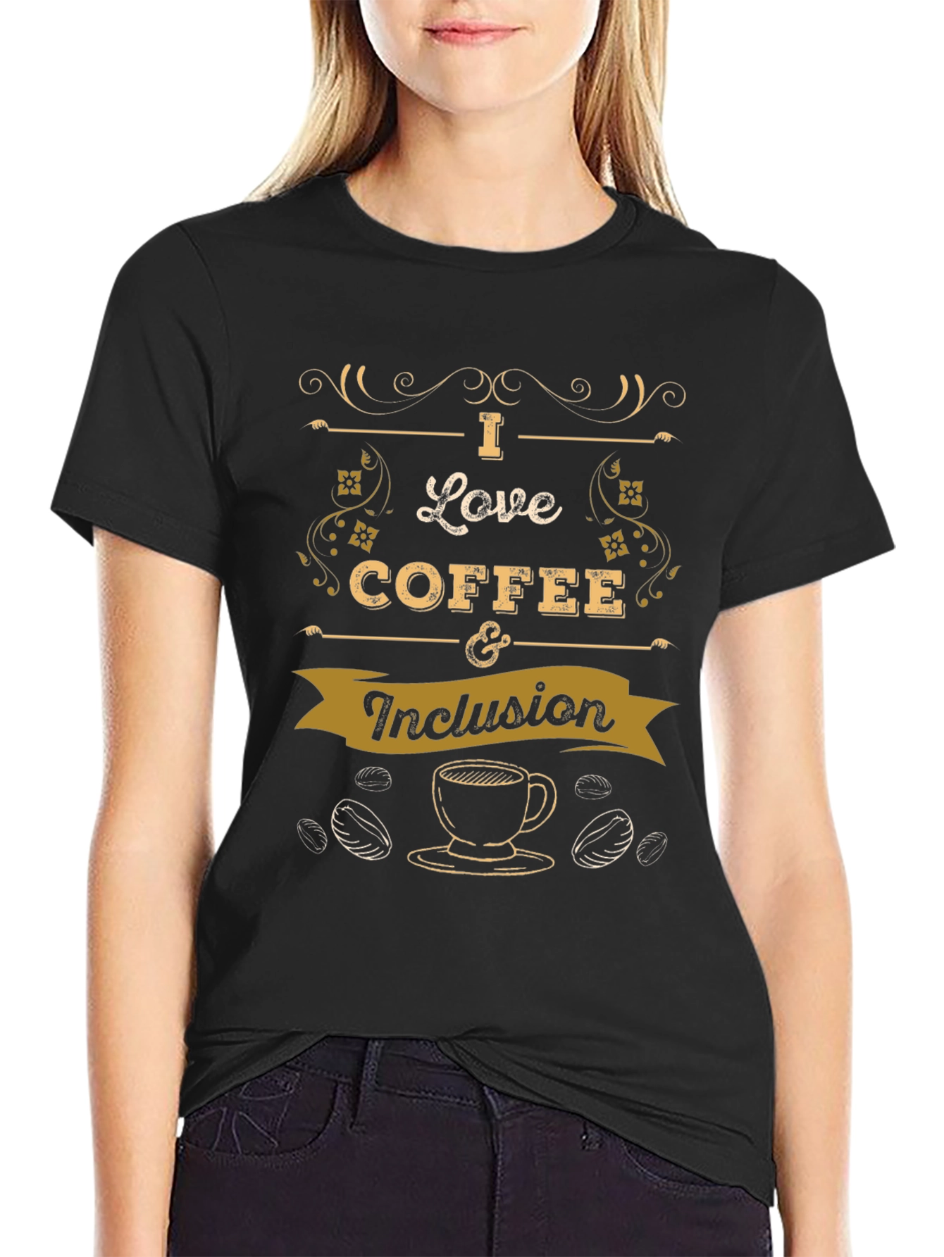 I Love Coffee & Inclusion T-Shirt