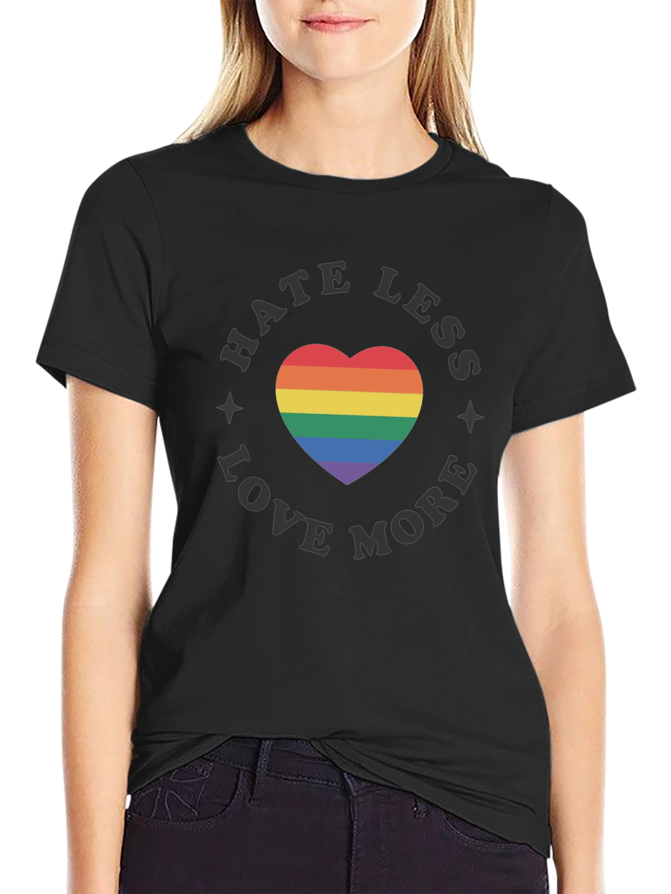 Hate Less Love More Pride T-Shirt