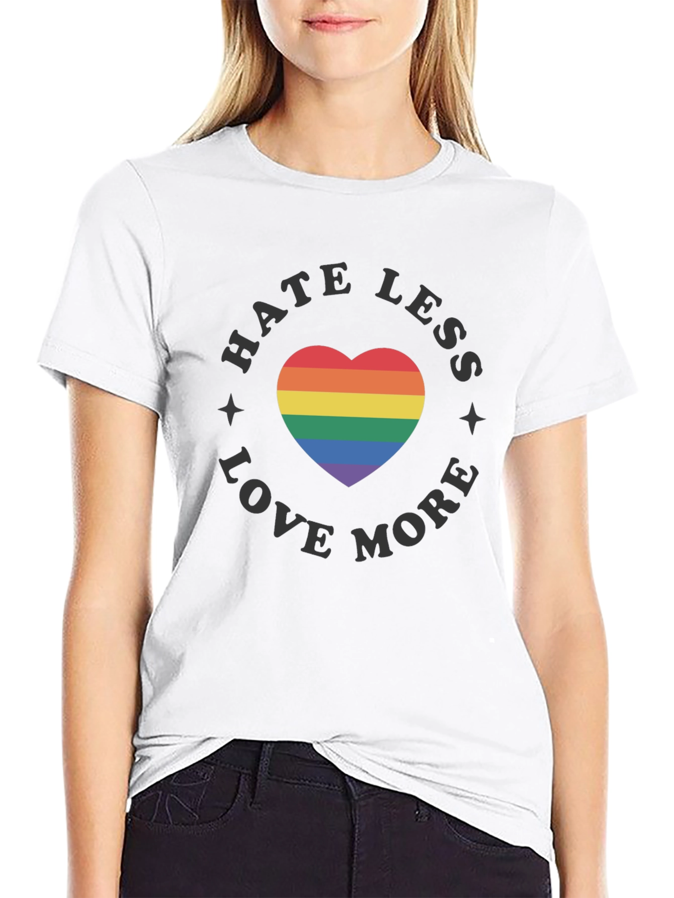 Hate Less Love More Pride T-Shirt