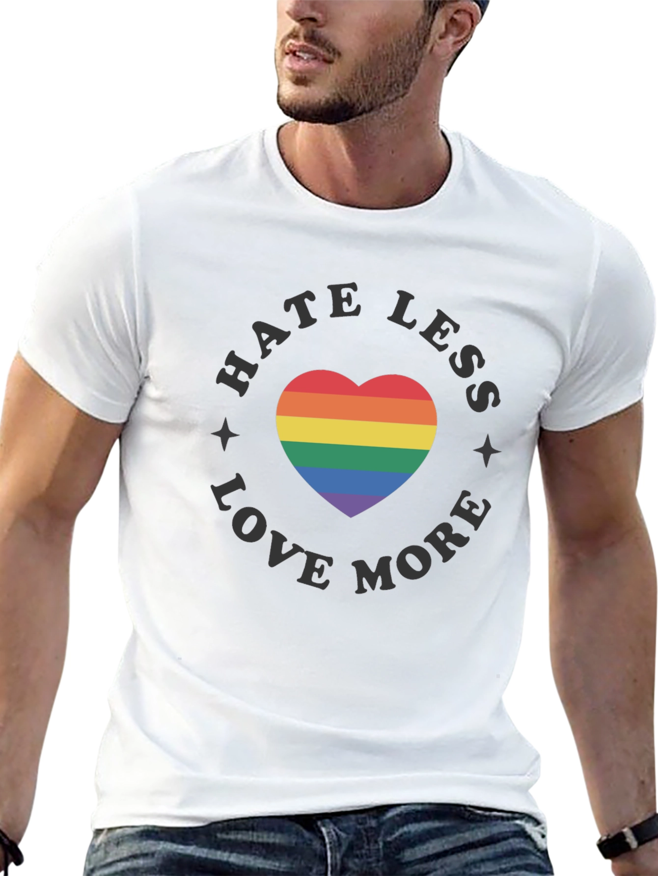 Hate Less Love More Pride T-Shirt