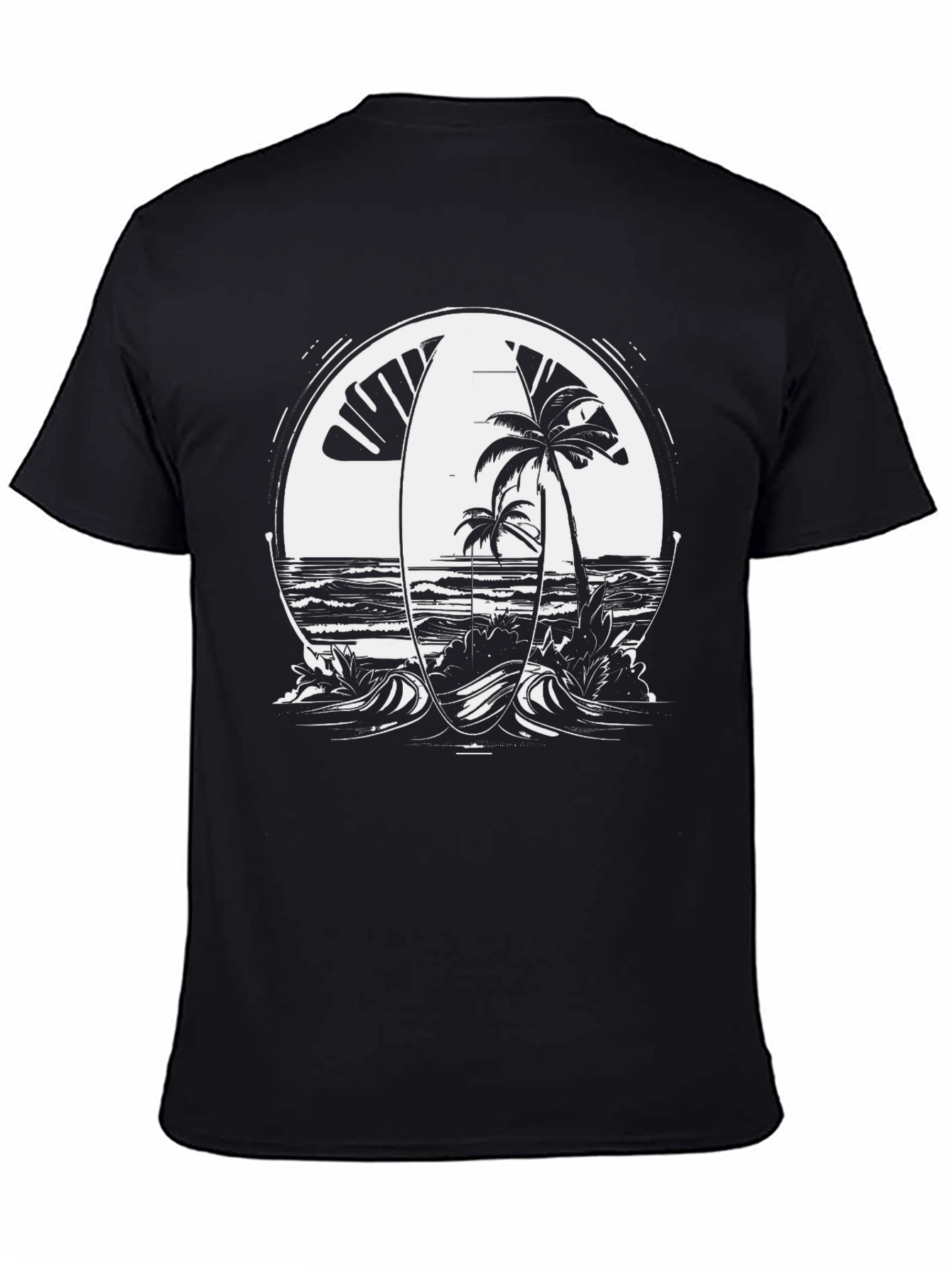 Surf Scene Graphic Tee - Beach Vibes