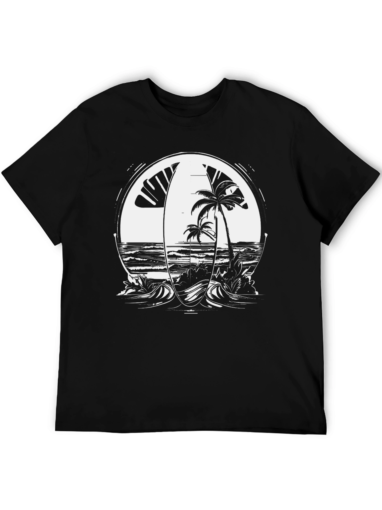 Surf Scene Graphic Tee - Beach Vibes