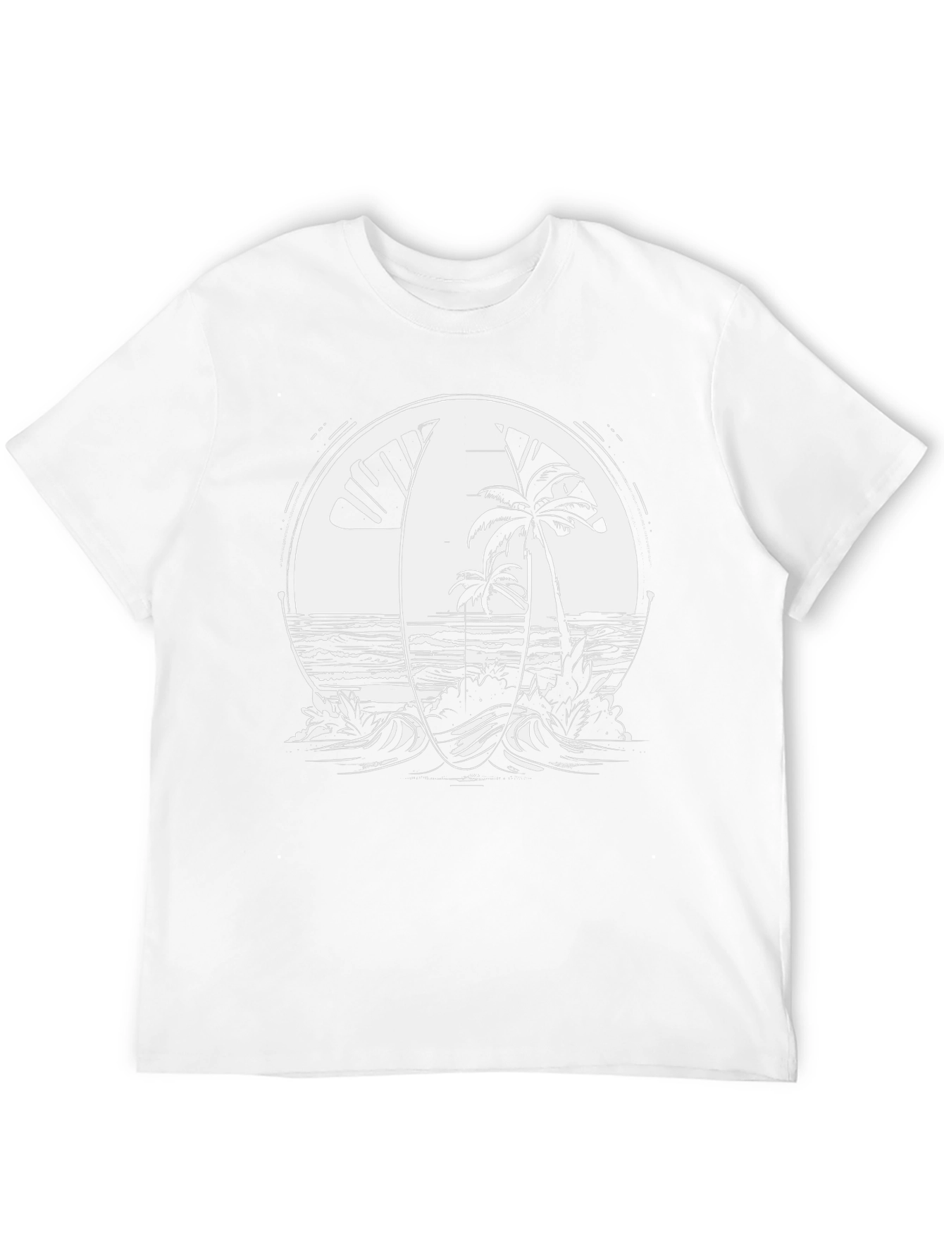 Surf Scene Graphic Tee - Beach Vibes