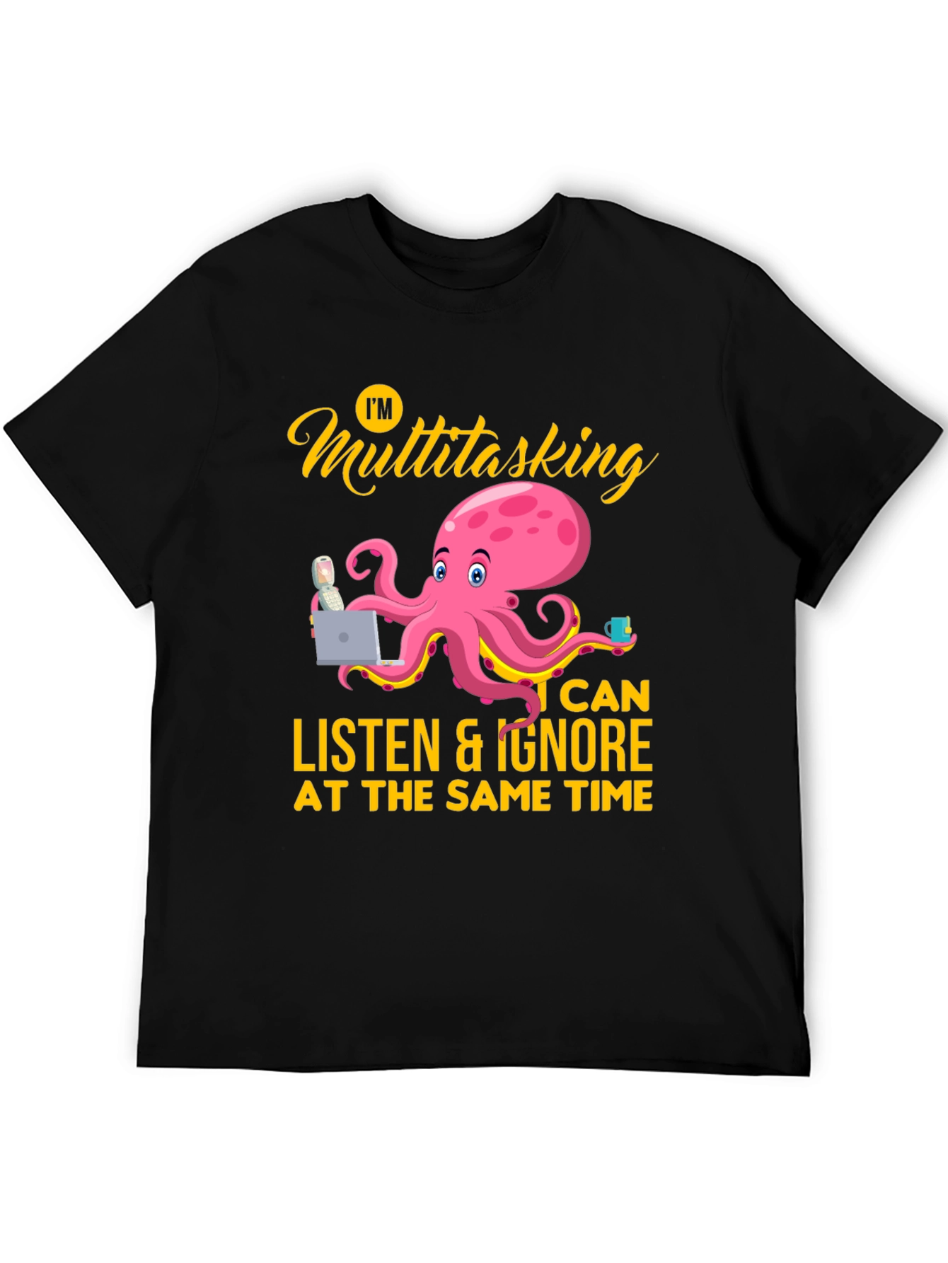 Multitasking Octopus Graphic Tee