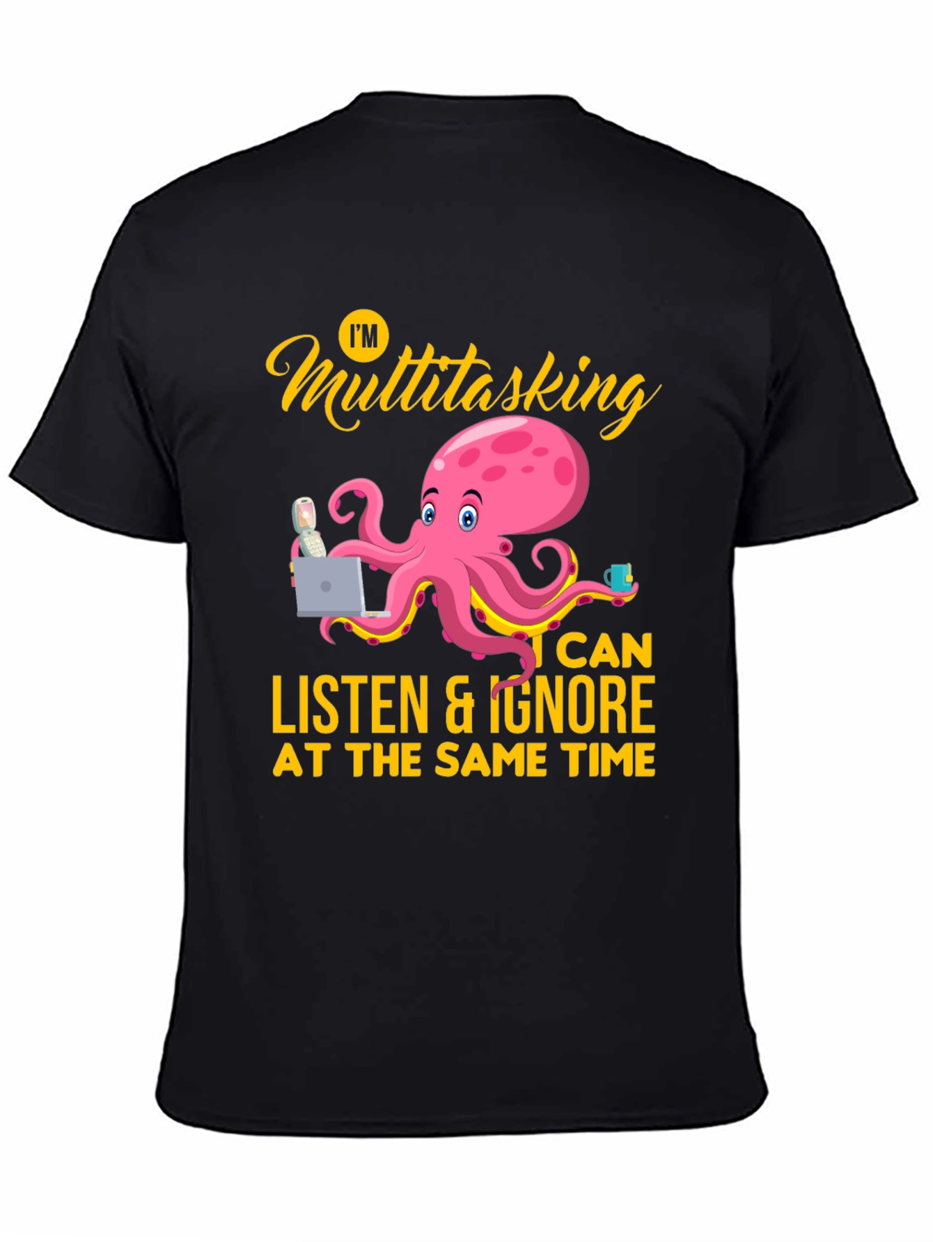 Multitasking Octopus Graphic Tee