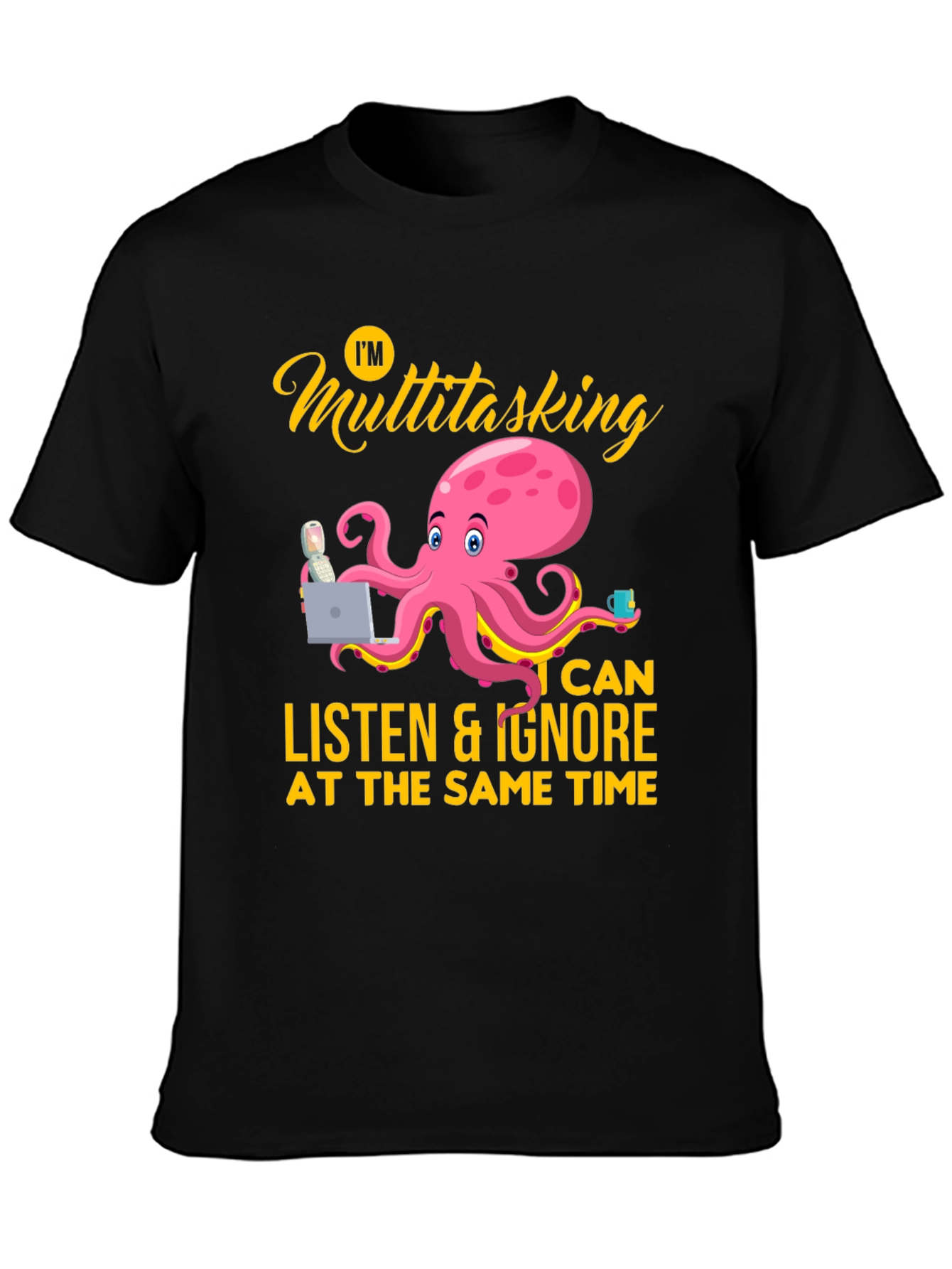 Multitasking Octopus Graphic Tee