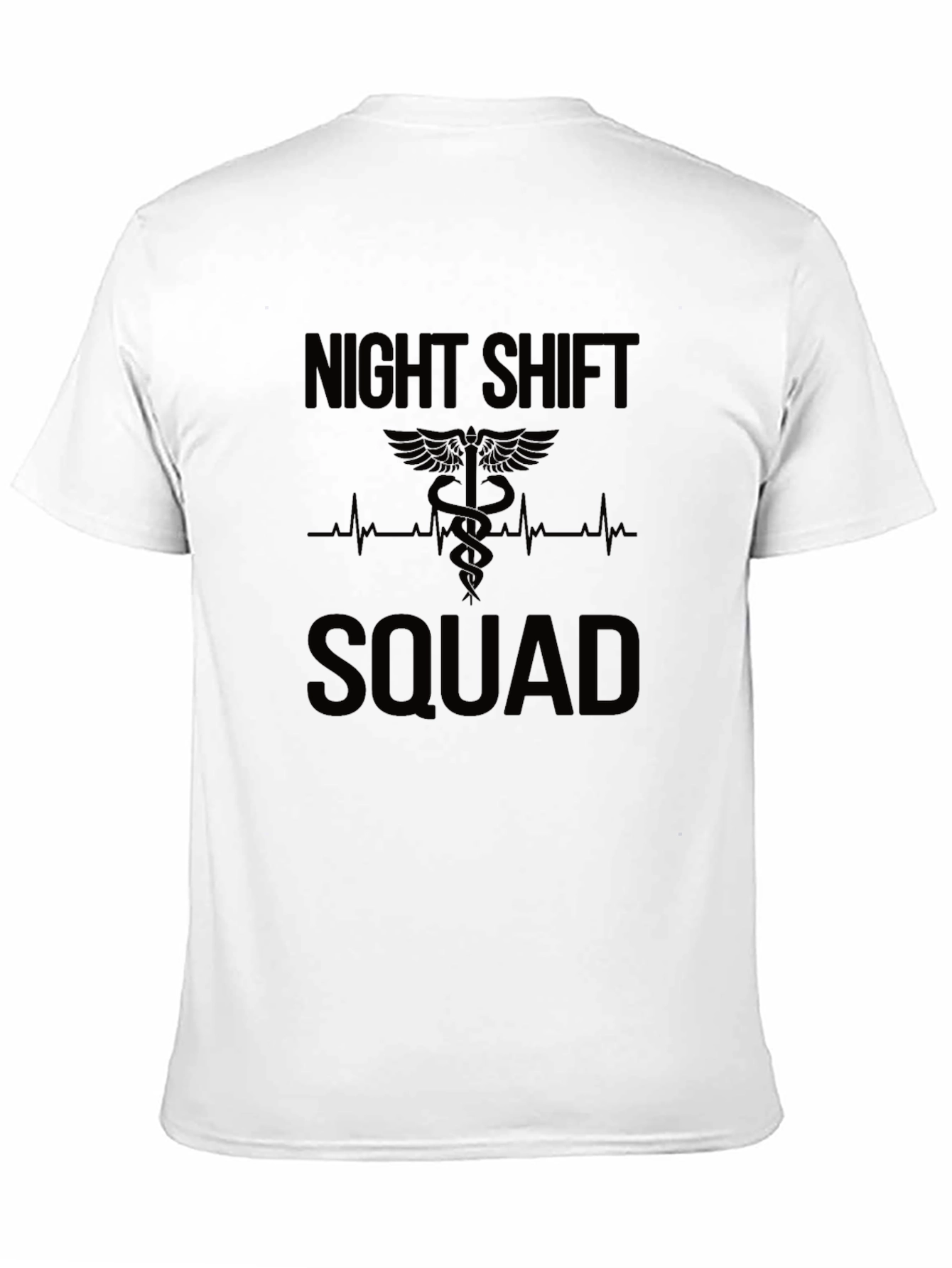 Night Shift Squad T-Shirt Medical Caduceus Design