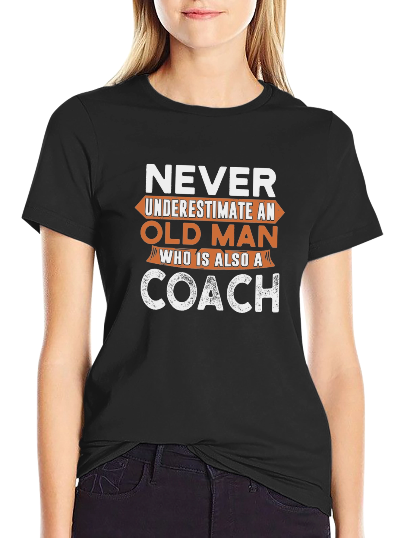 Never Underestimate an Old Man Coach T-Shirt