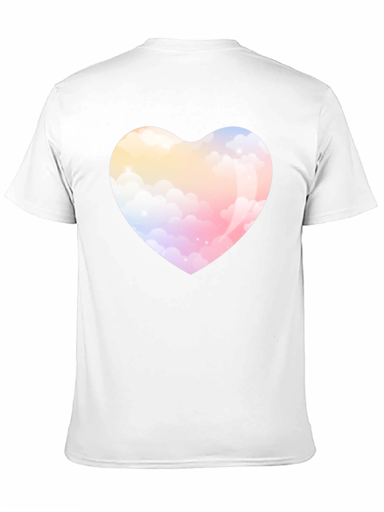 Cloud Heart Graphic Tee - Soft Style Black T-Shirt