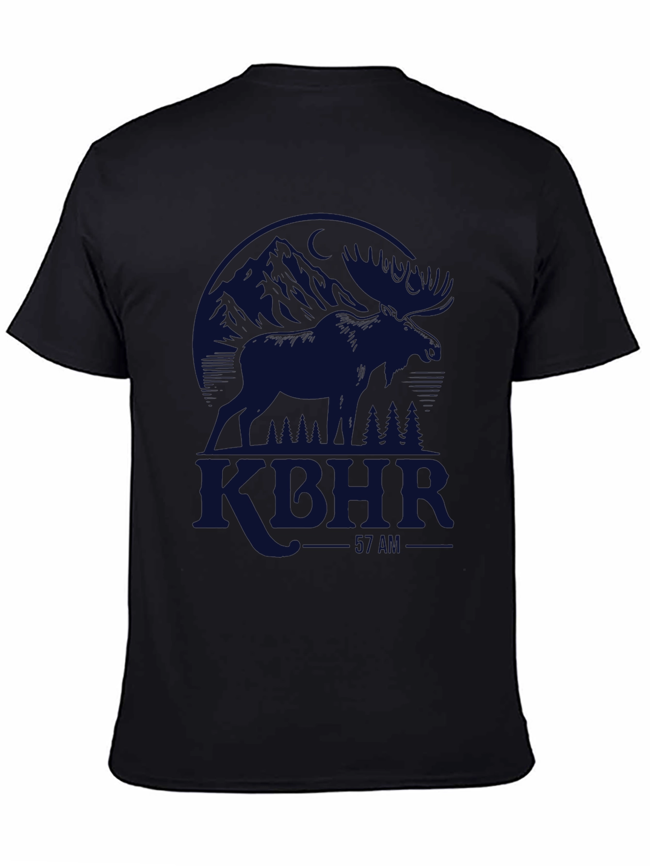KTHR Mountains & Moose Black T-Shirt
