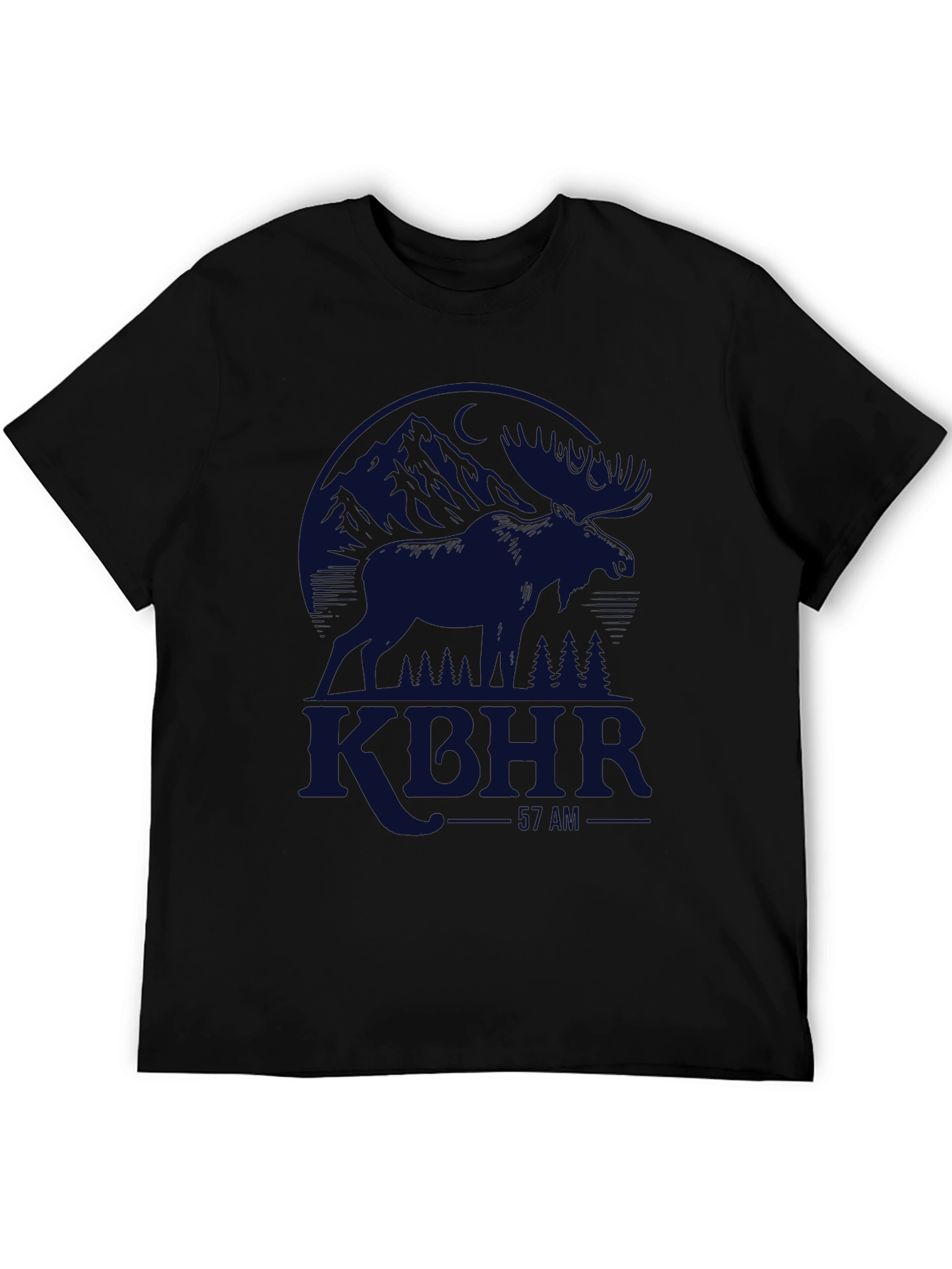 KTHR Mountains & Moose Black T-Shirt
