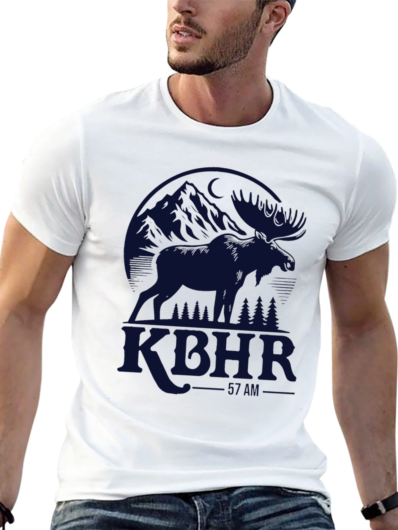 KTHR Mountains & Moose Black T-Shirt