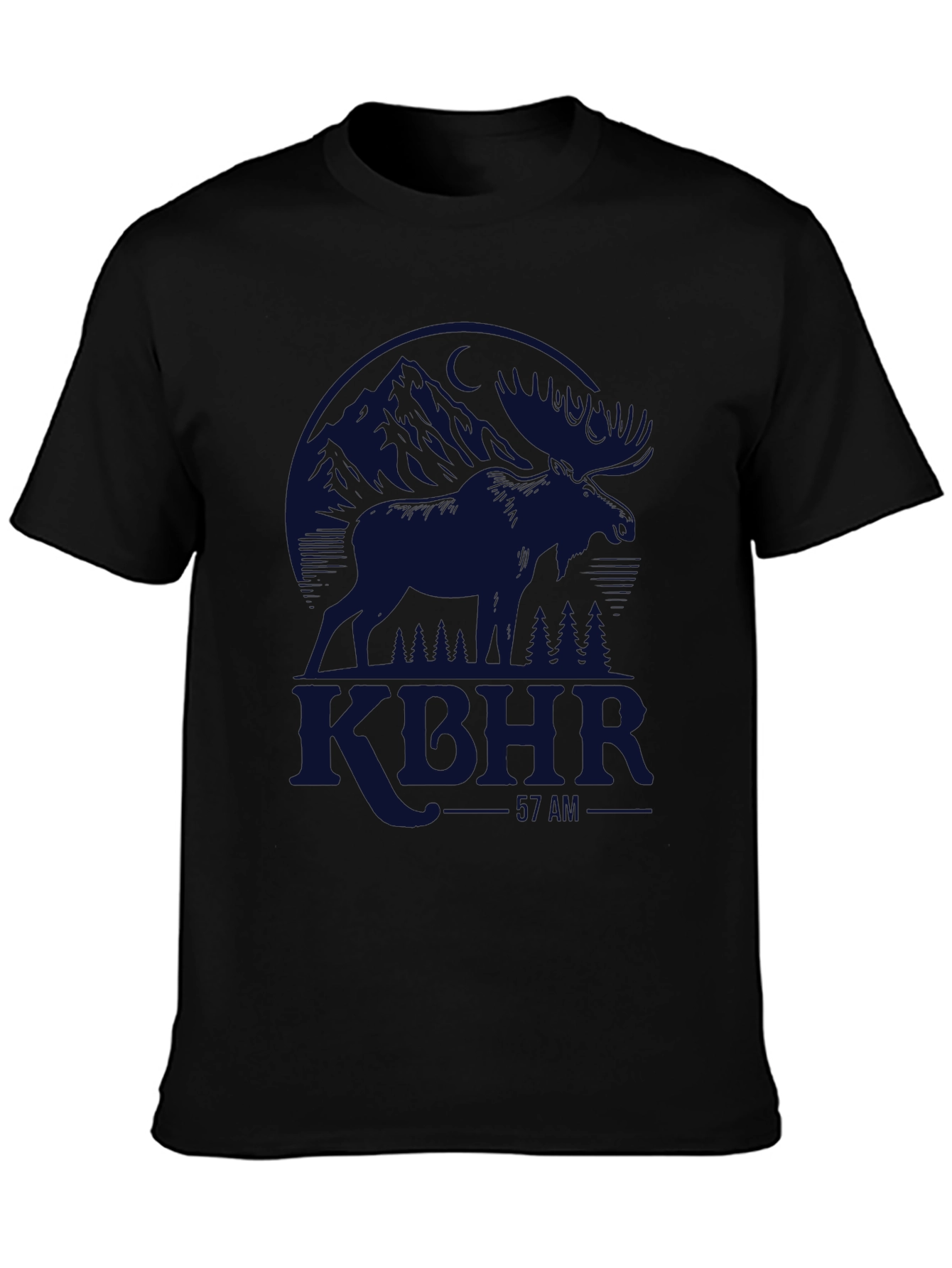 KTHR Mountains & Moose Black T-Shirt