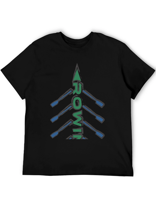 Rowing Oars Graphic T-Shirt | Sporty Casual Tee