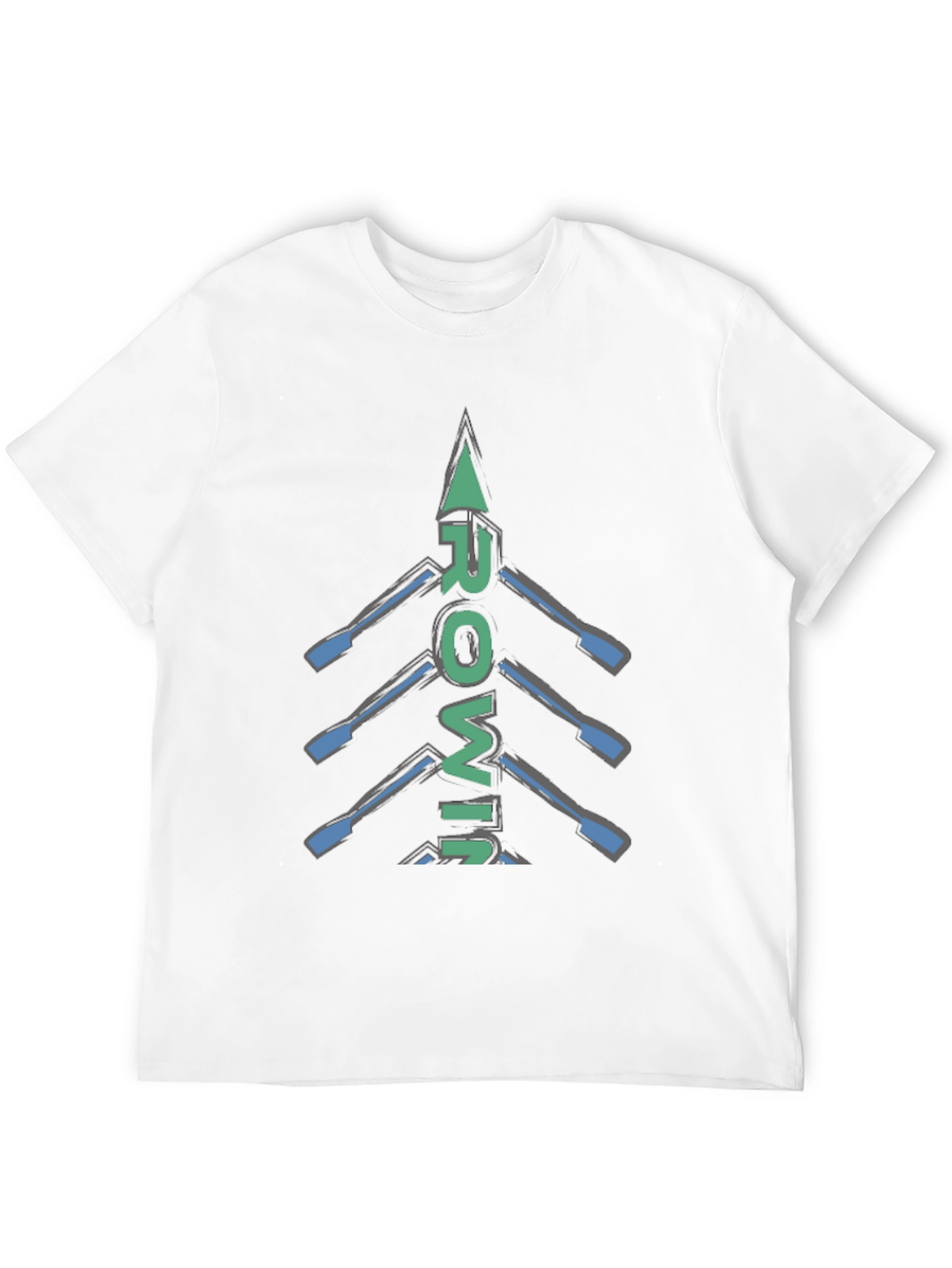 Rowing Oars Graphic T-Shirt | Sporty Casual Tee
