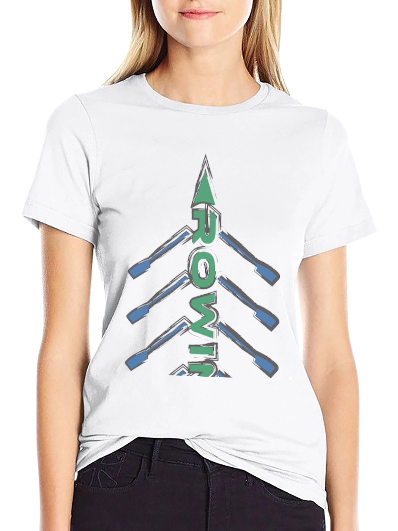Rowing Oars Graphic T-Shirt | Sporty Casual Tee