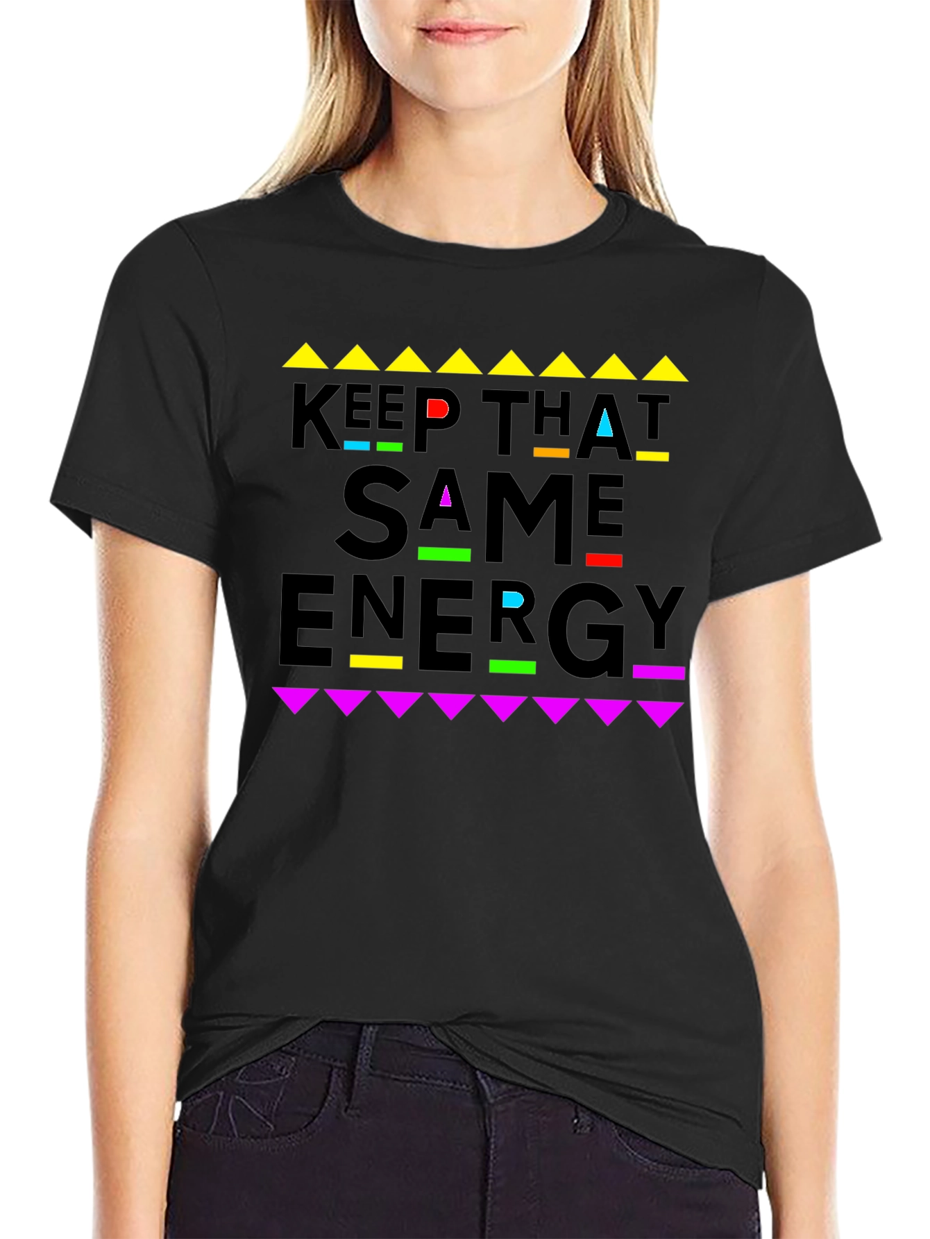 Keep That Same Energy Graphic Tee - Black