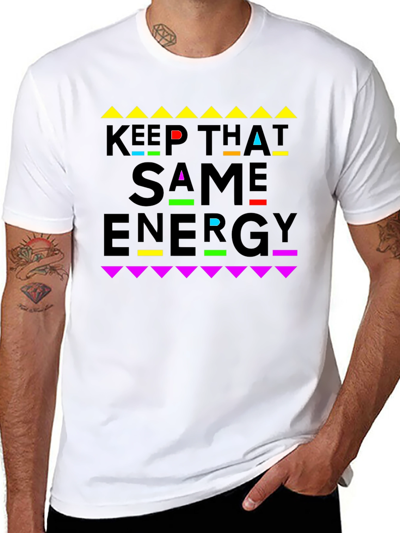 Keep That Same Energy Graphic Tee - Black