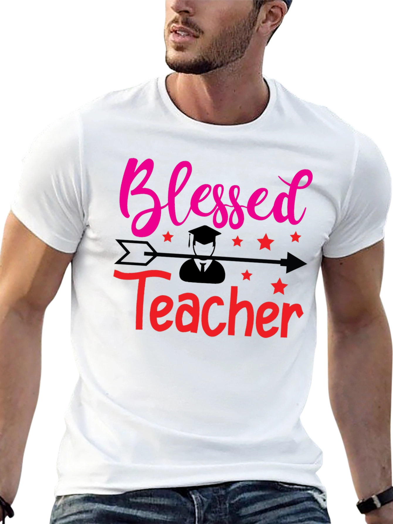 Blessed Teacher Graphic T-Shirt