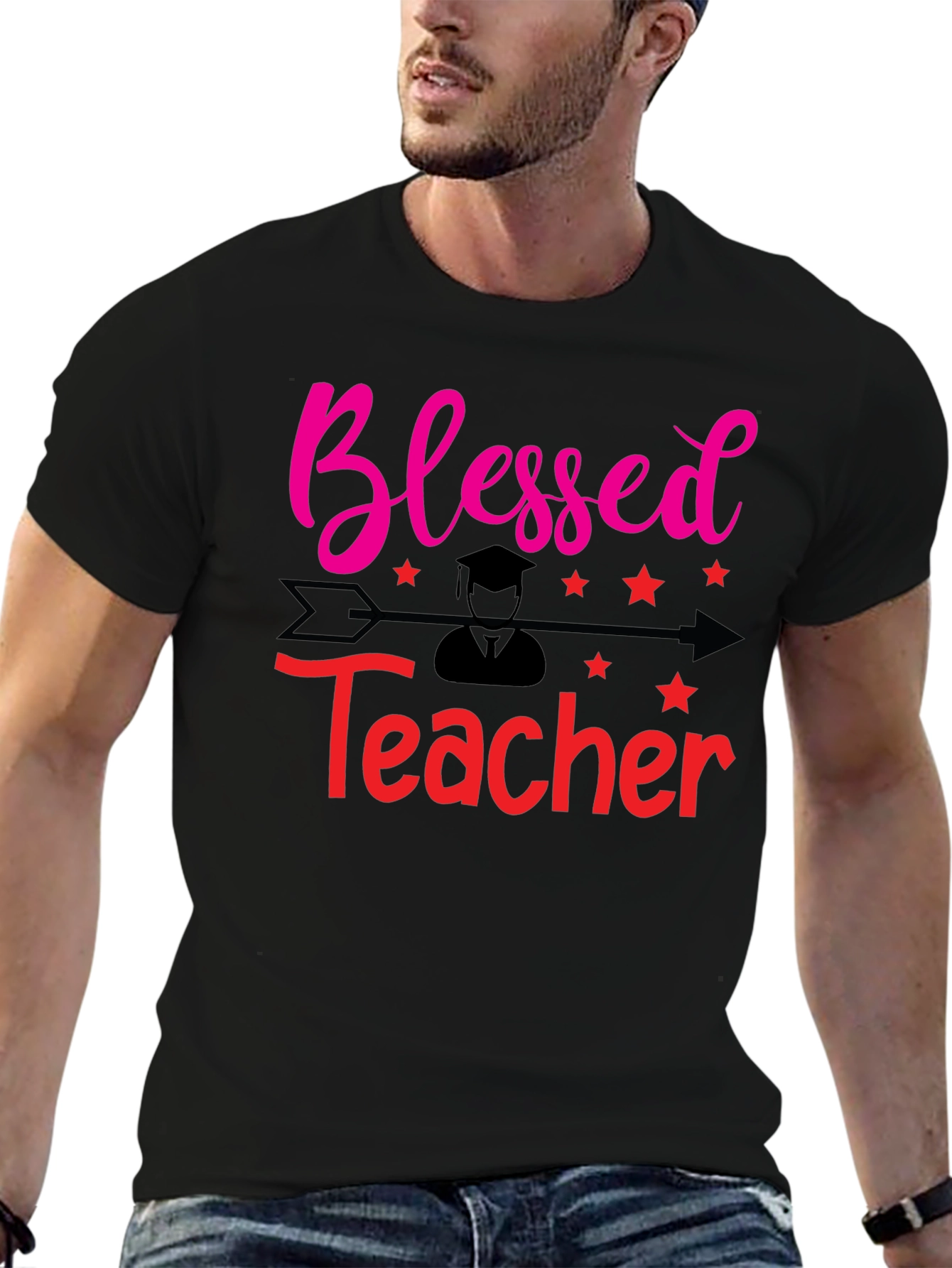 Blessed Teacher Graphic T-Shirt