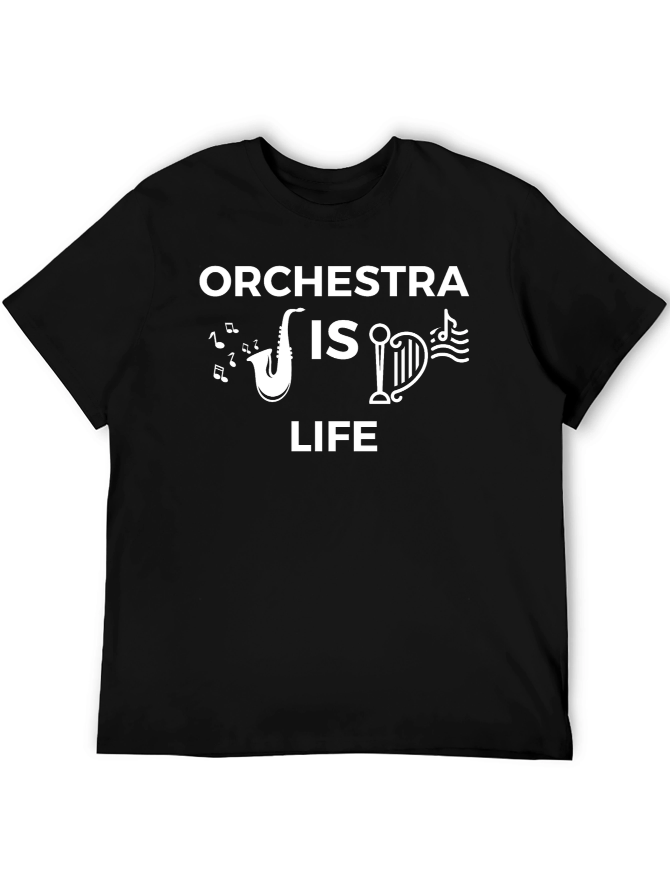 Orchestra is Life Graphic T-Shirt - Black