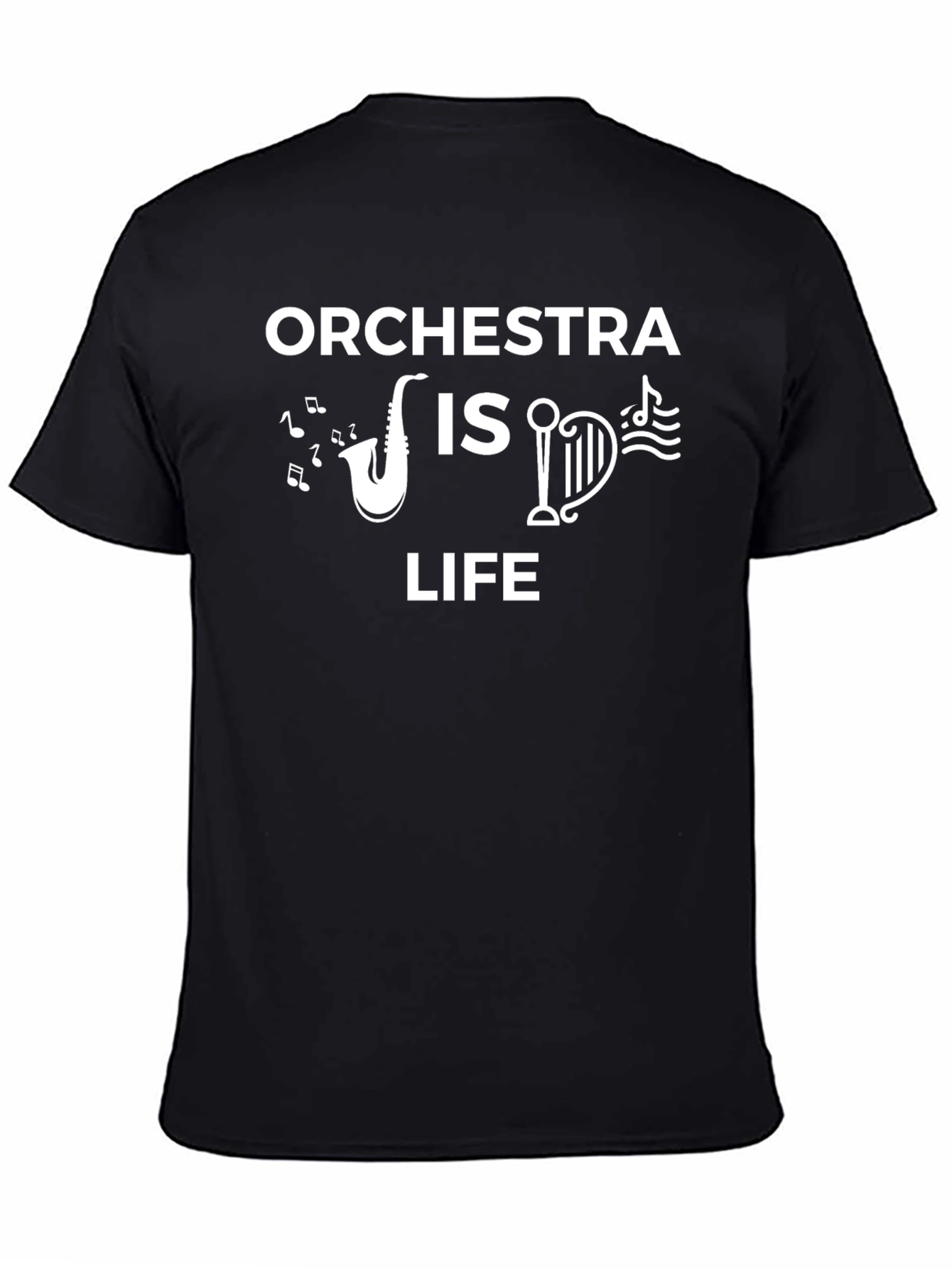 Orchestra is Life Graphic T-Shirt - Black