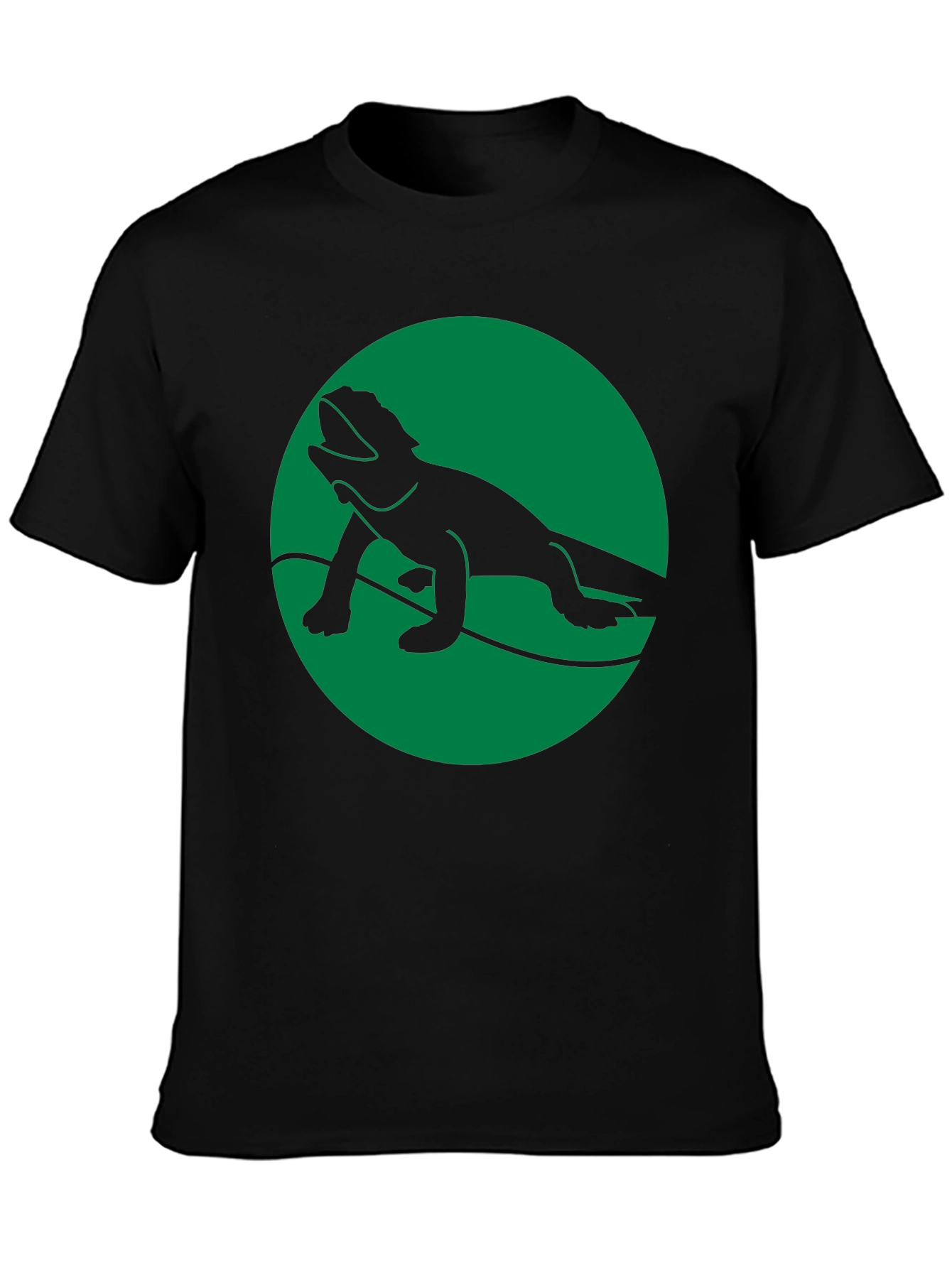 Lizard Graphic Black T-Shirt - Cool Reptile Design