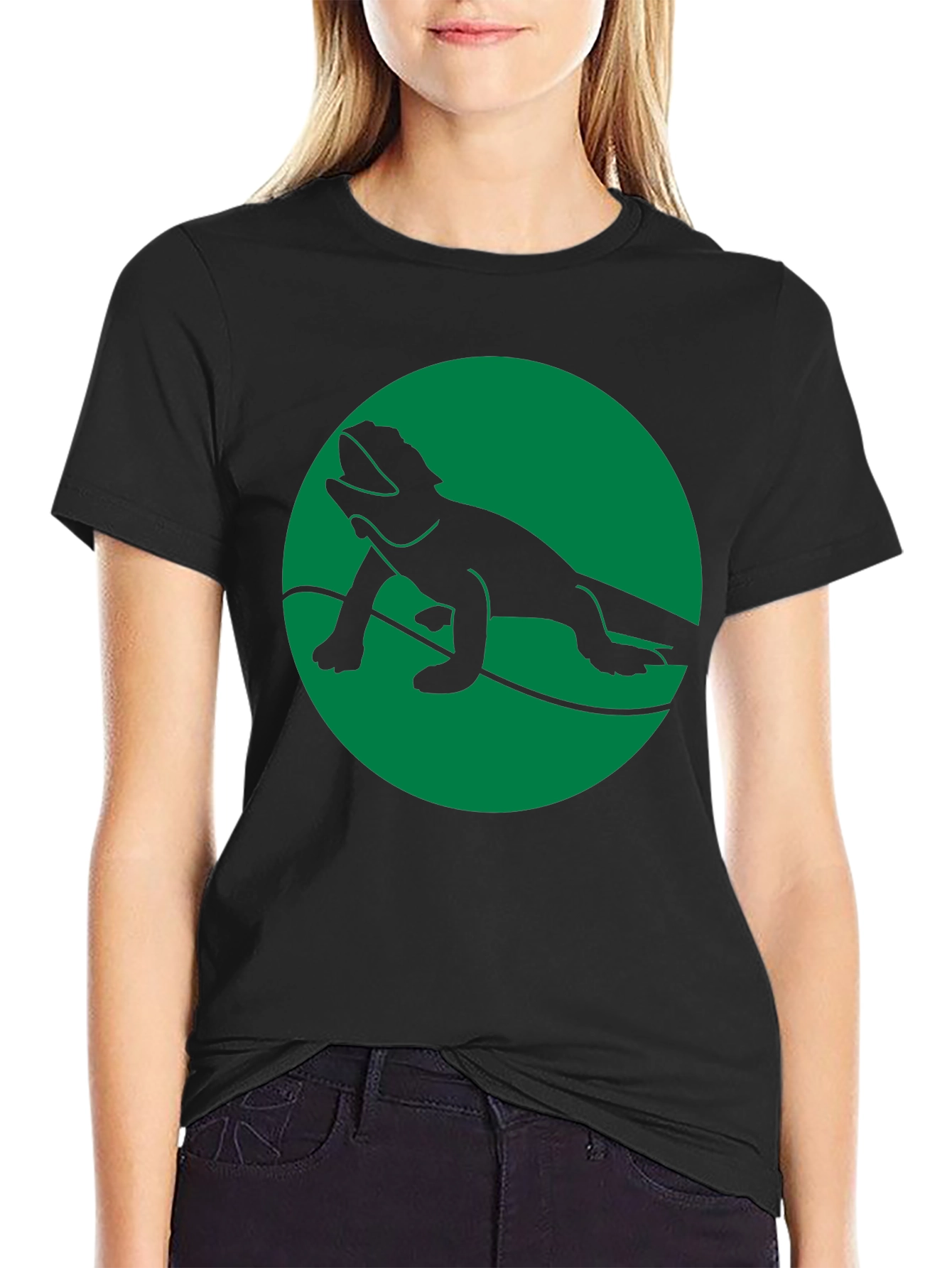 Lizard Graphic Black T-Shirt - Cool Reptile Design